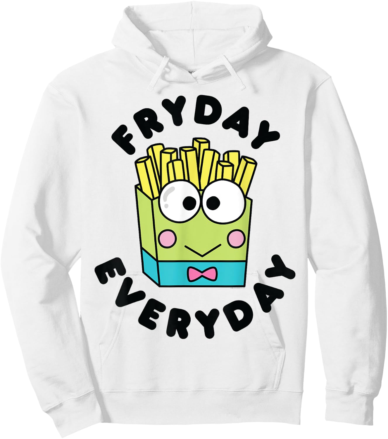 Keroppi French Fries Fryday Friday Everyday Hoodie - Hoodie | White