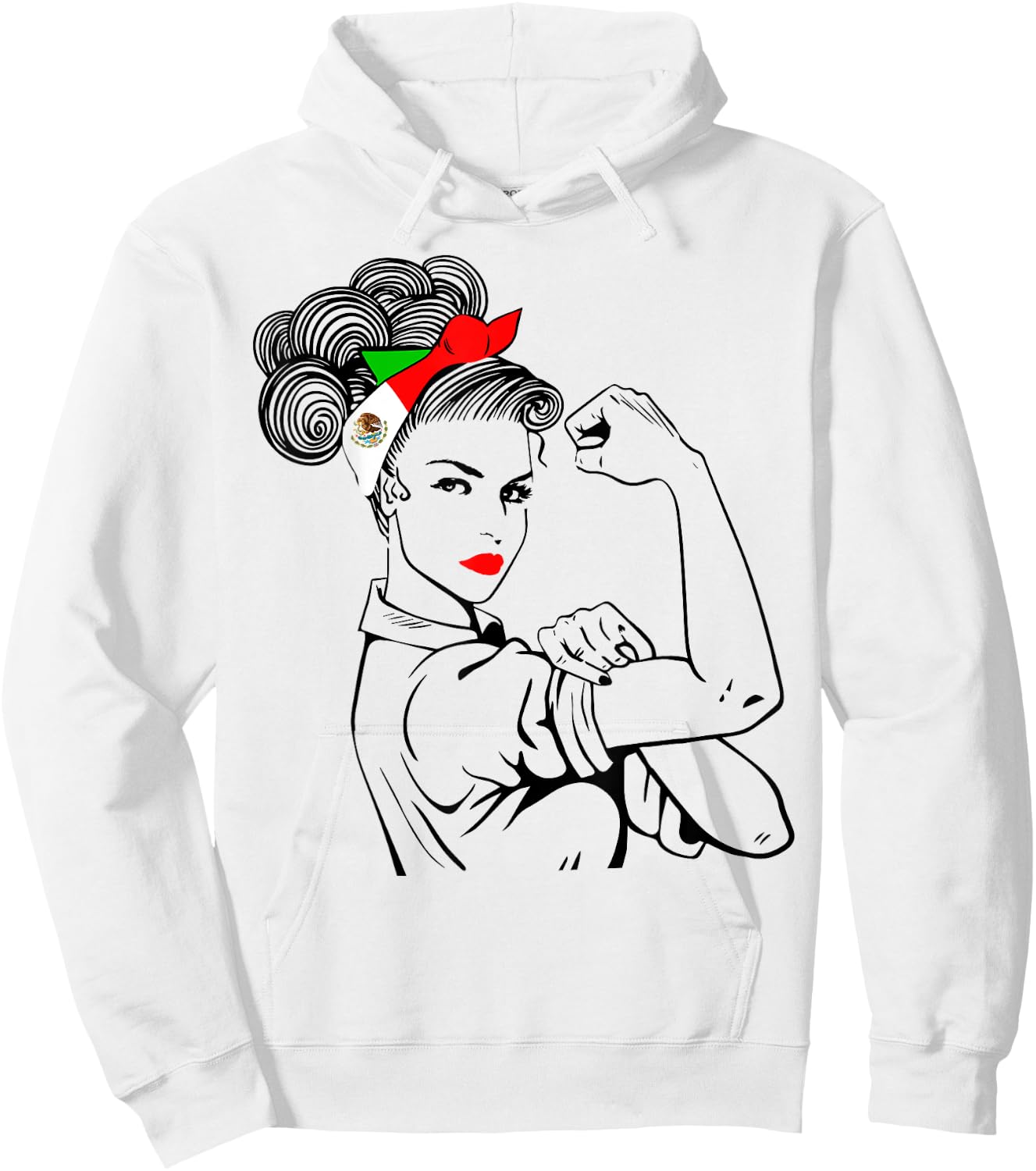 Mexican Girl Unbreakable Heritage Mexico Flag Gift Hoodie - Hoodie | White