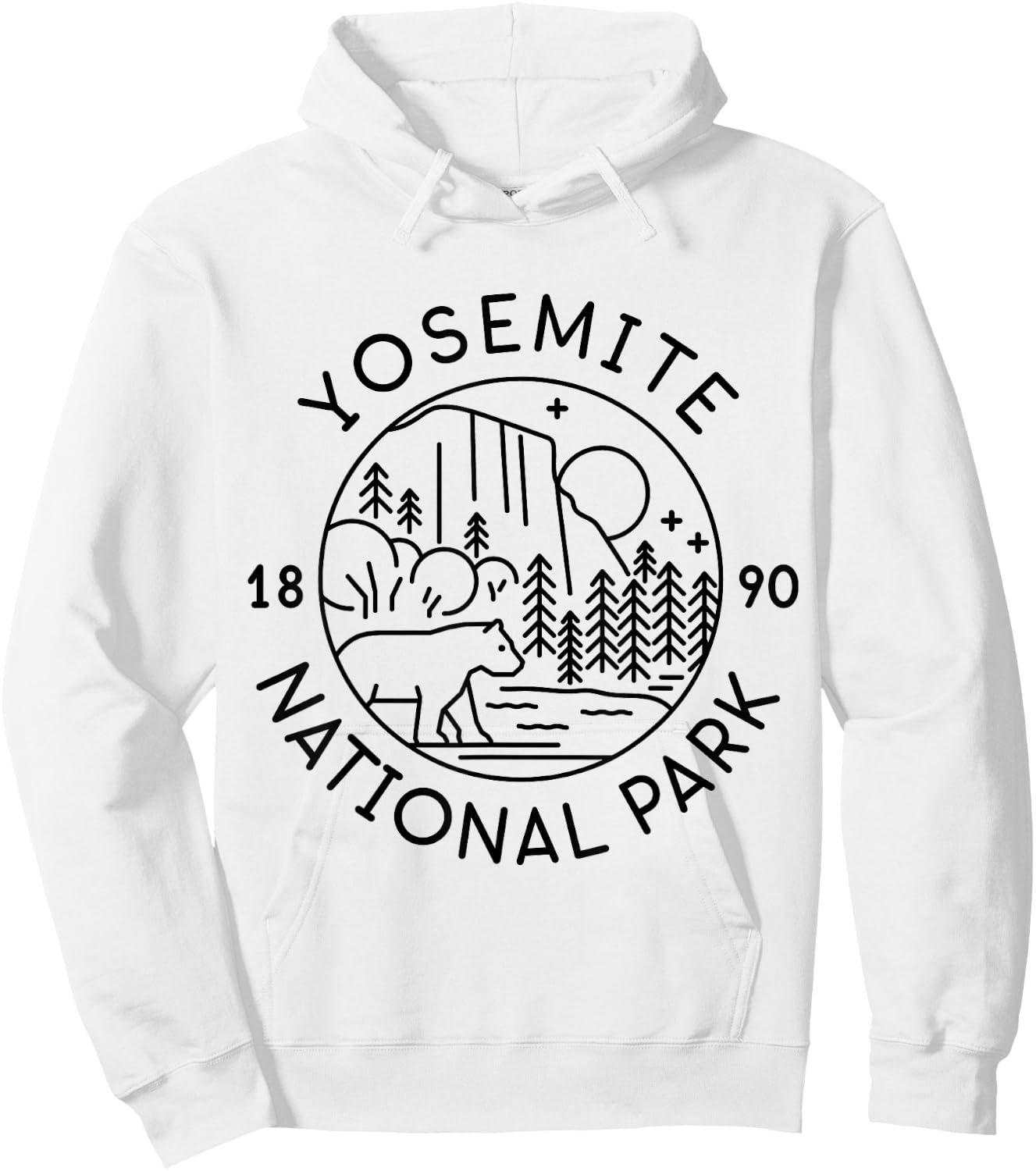 Yosemite National Park 1890 California Hoodie - Hoodie | White