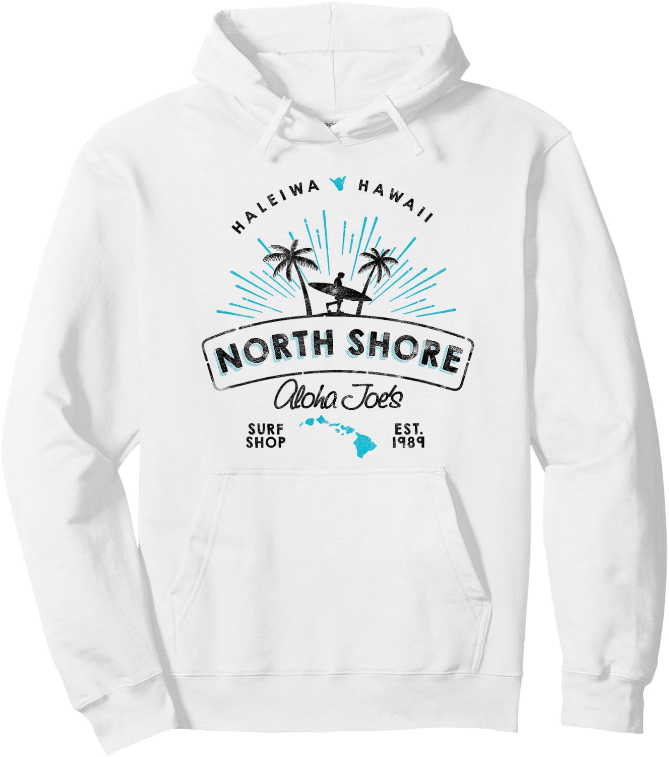 Aloha Joe's North Shore Surf Shop Hoodie - Hoodie | White