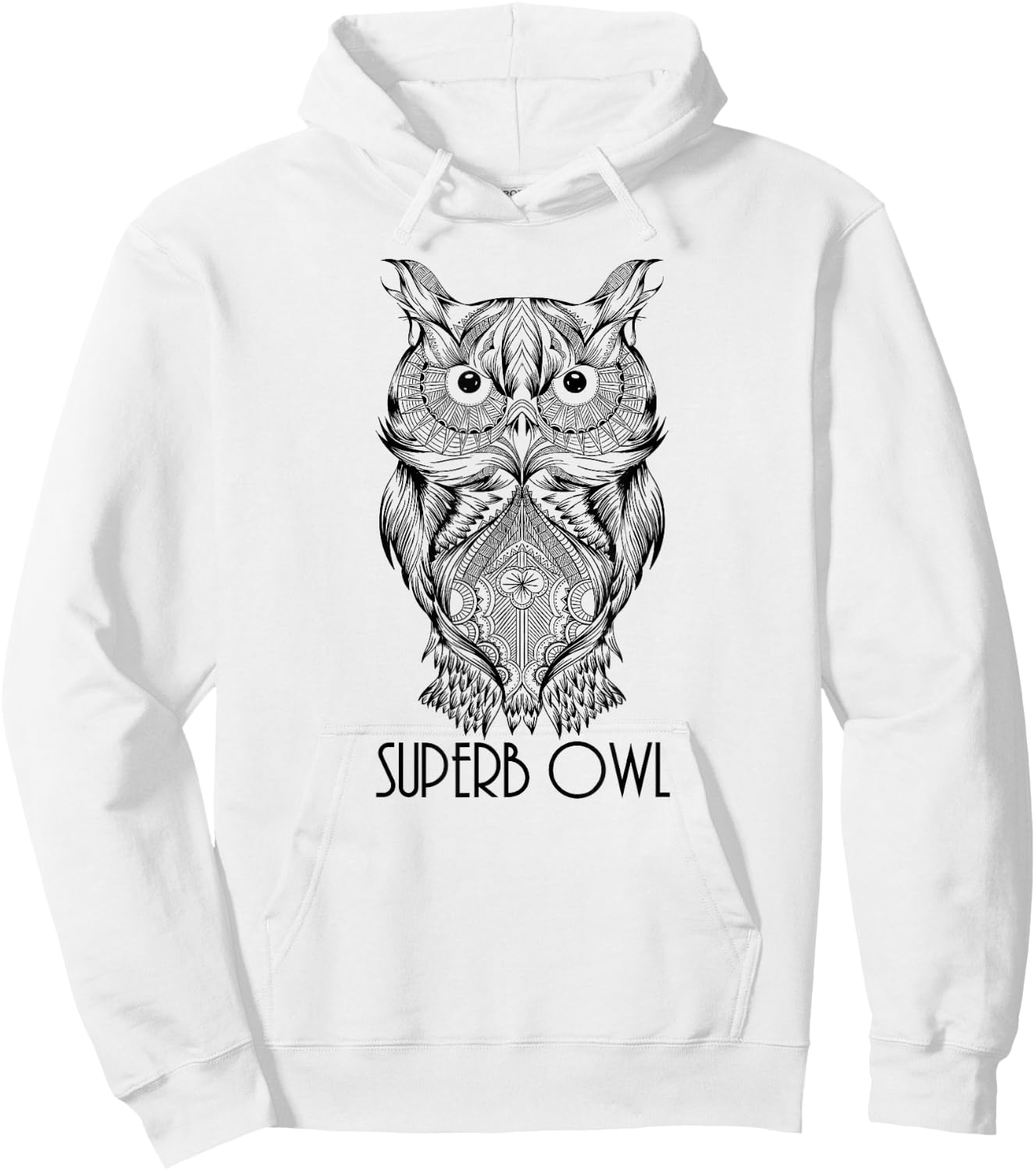 The Elegant Superb Owl Shirt - Owl Bird Shirt Hoodie - Hoodie | White