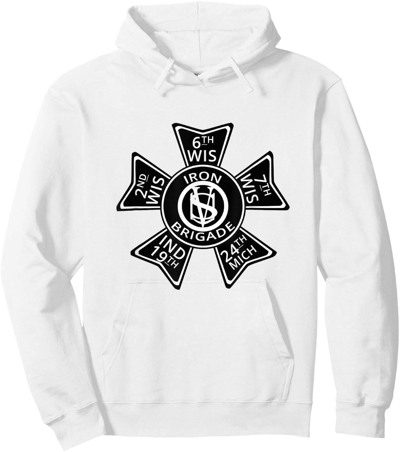 US American Civil Union Iron Brigade Hoodie - Hoodie | White