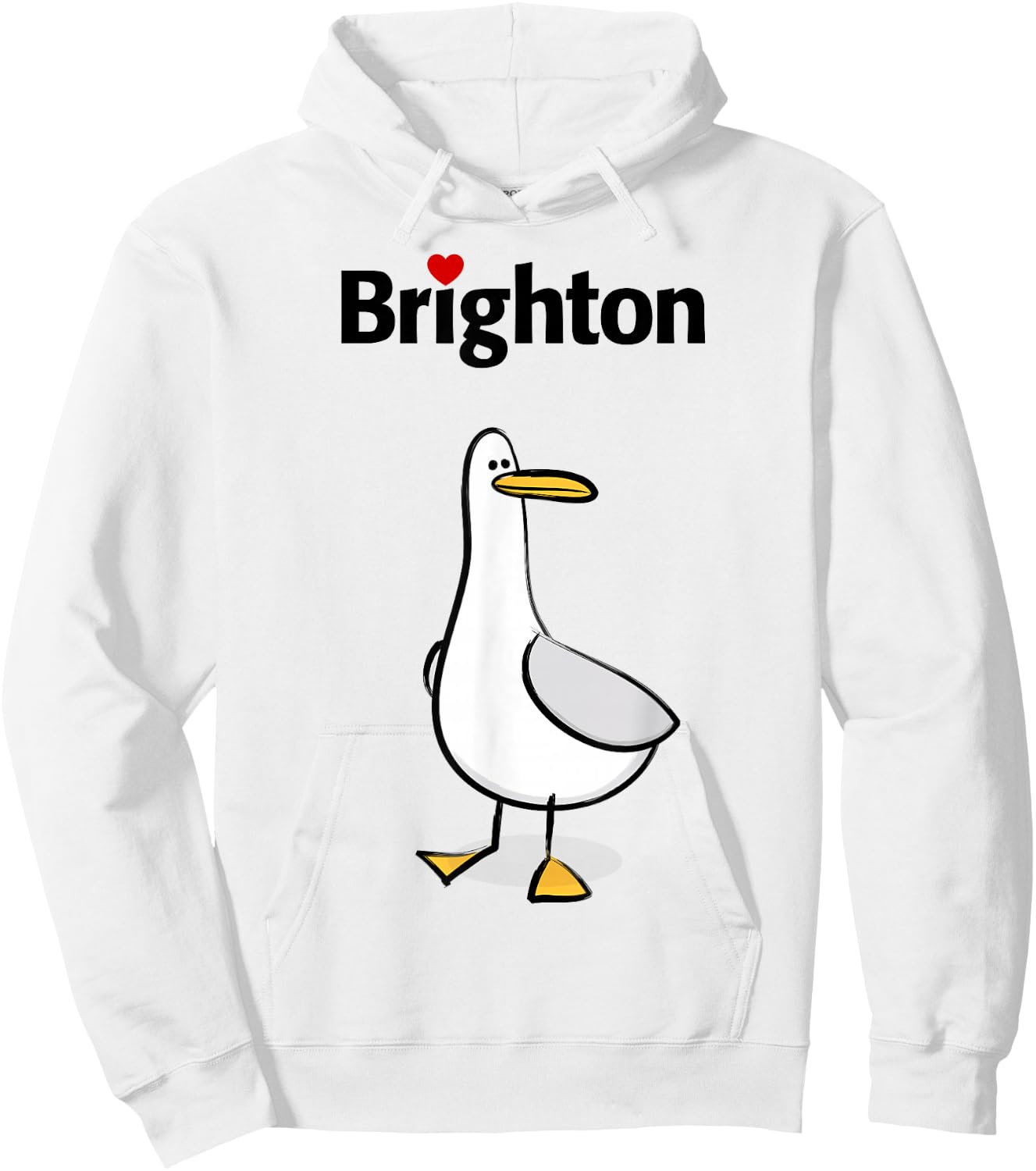 I Love Brighton Hoodie - Hoodie | White