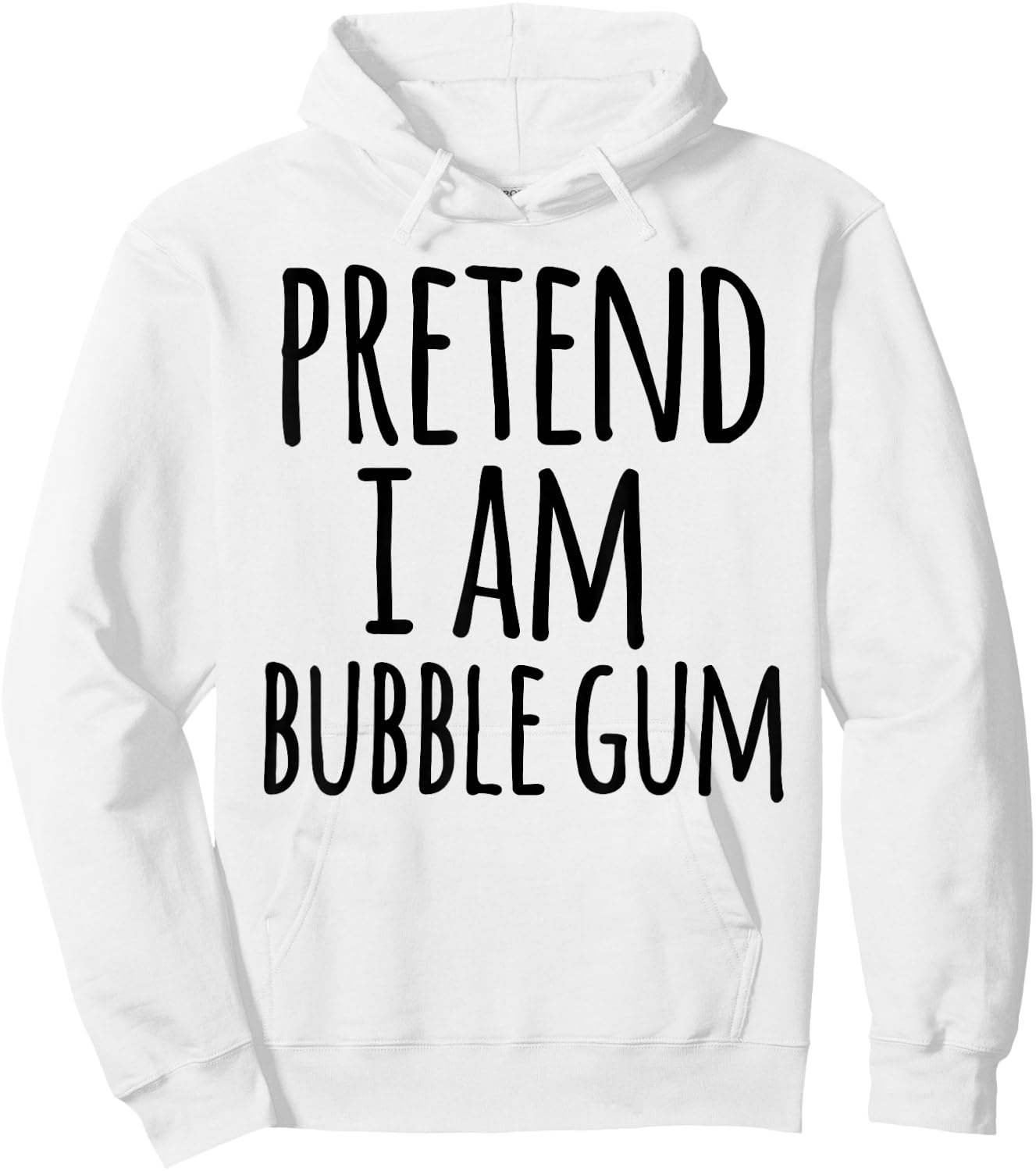 Funny Easy Lazy Halloween PRETEND I AM BUBBLE GUM COSTUME Hoodie - Hoodie | White