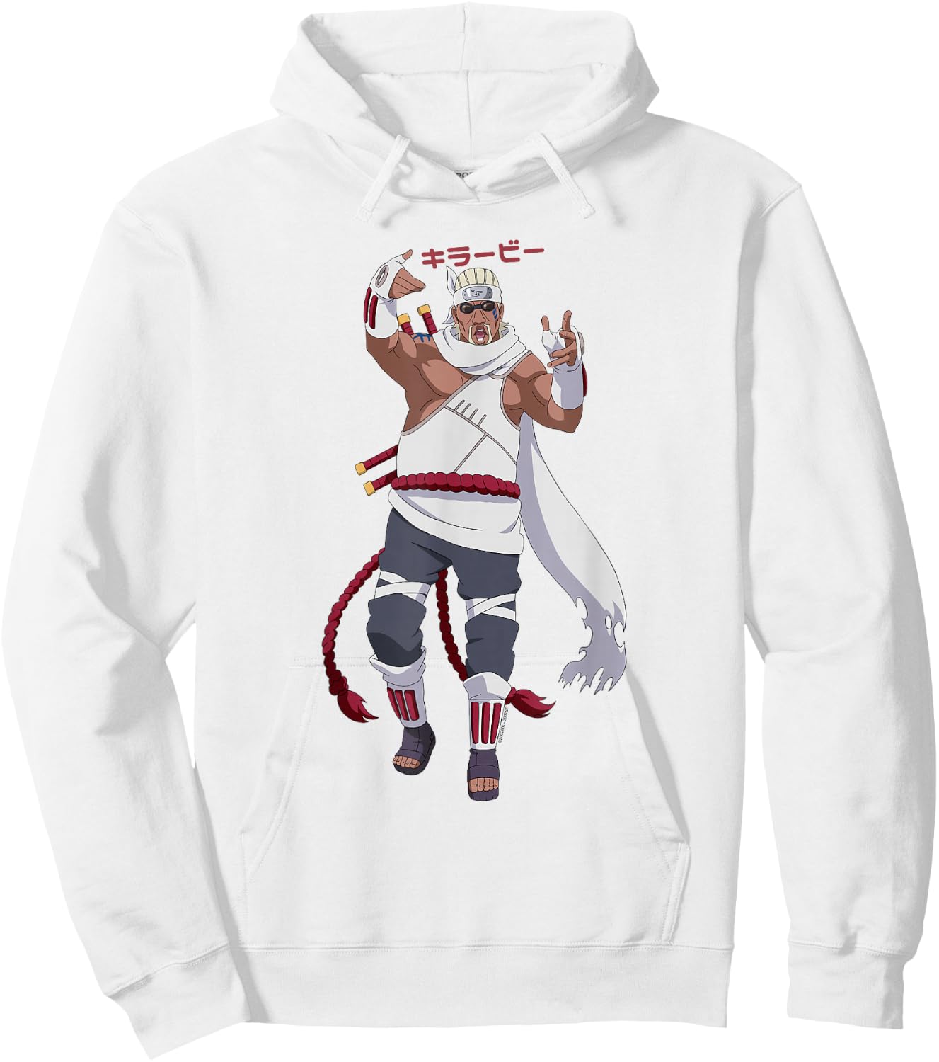 Naruto Shippuden Killer Bee Shinobi from Kumogakure Anime Hoodie - Hoodie | White