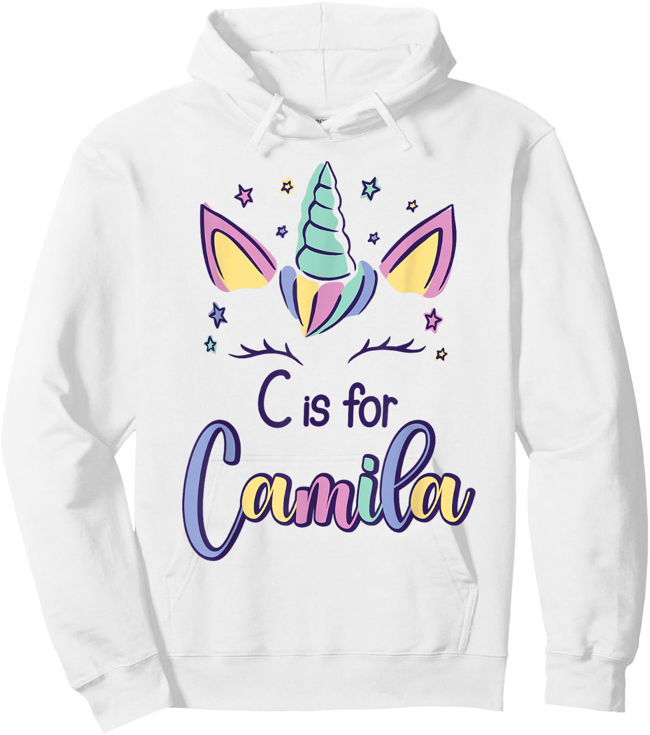 First Name Camila Personalized C Is For Camila Hoodie - Hoodie | White
