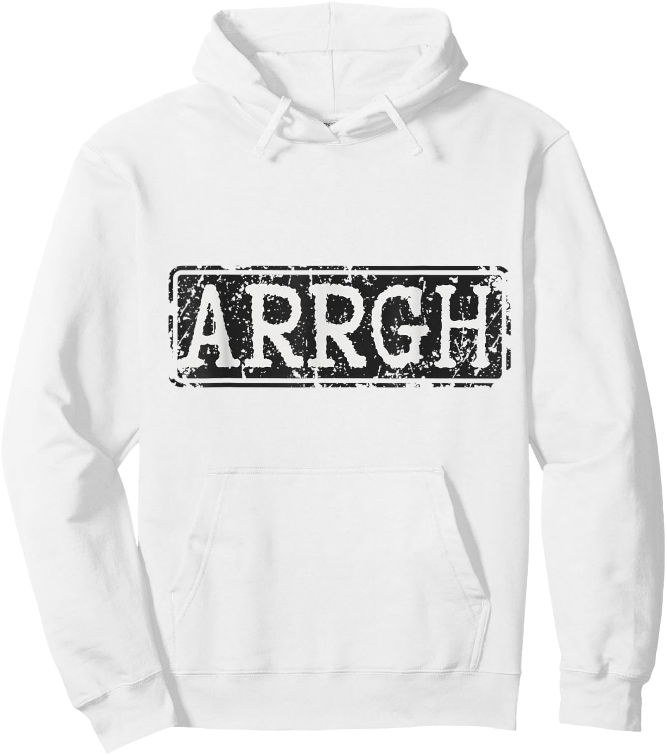 Arrgh Funny Horror Hoodie - Hoodie | White