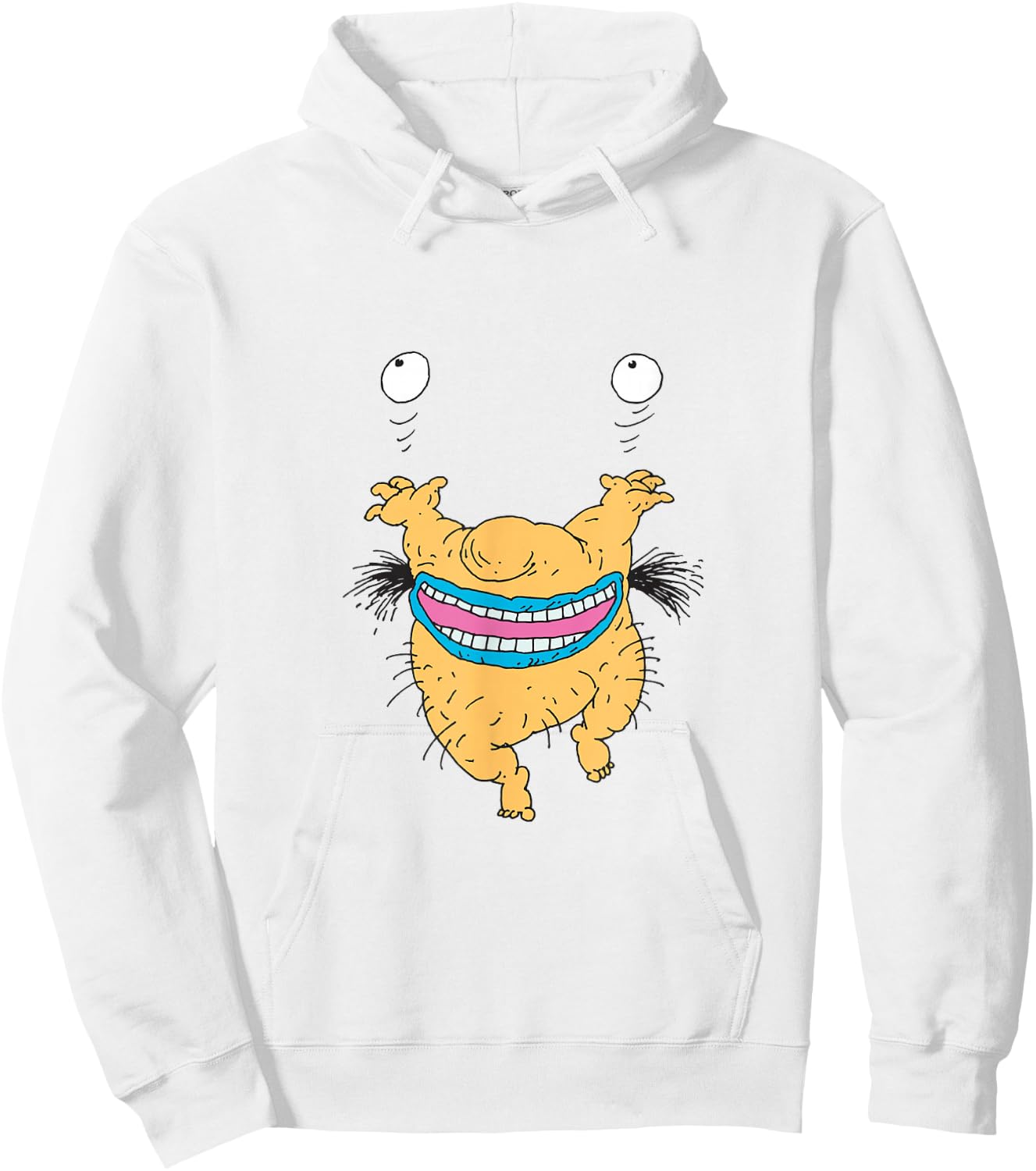 Nickelodeon Krumm The Aaahh!!! Real Monsters T- Shirts Hoodie - Hoodie | White