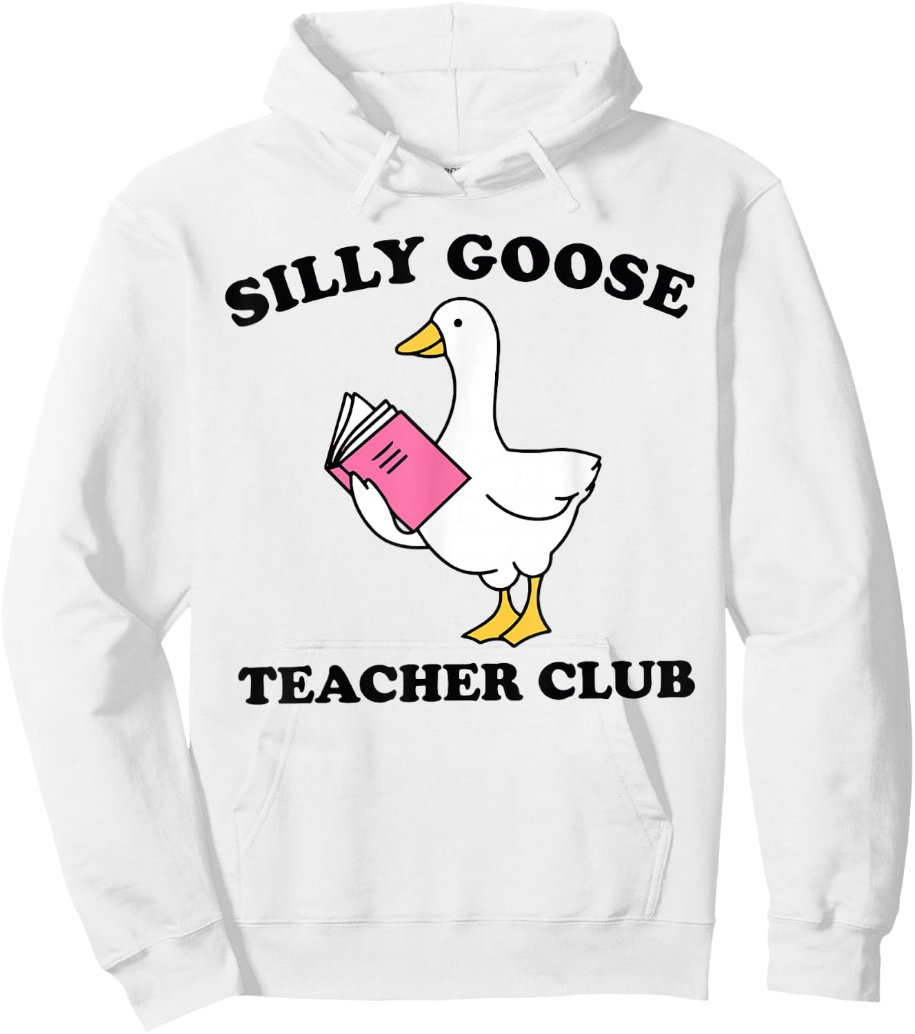 Silly Goose Teacher Club Hoodie - Hoodie | White