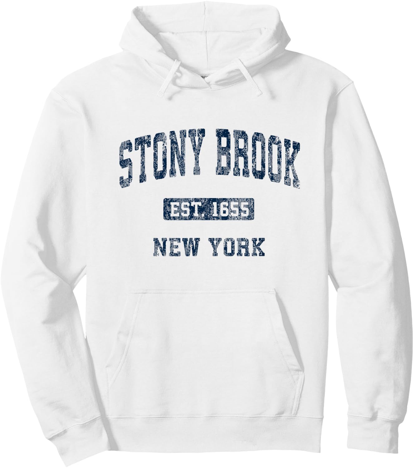 Stony Brook New York NY Vintage Athletic Sports Design Hoodie - Hoodie | White