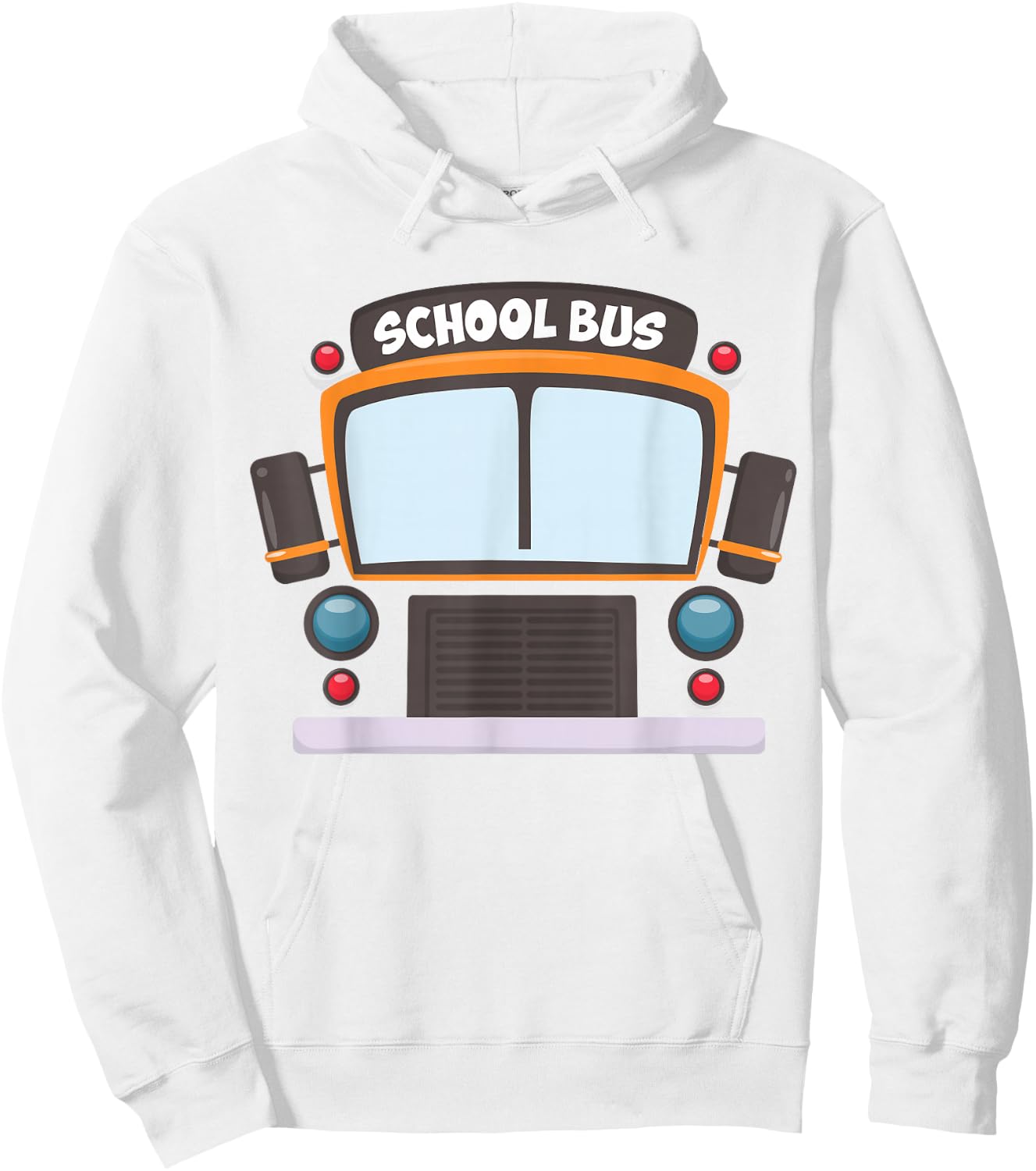 School Bus Costume Shirt Boys Girls Halloween Bus Driver Men Hoodie - Hoodie | White