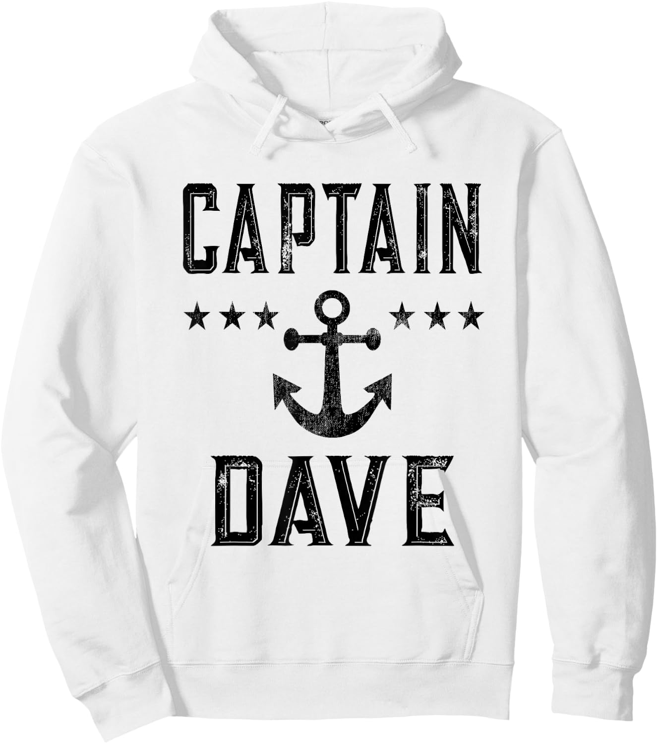 Vintage Captain Dave Item - Lake Boating or Boat Owner Hoodie - Hoodie | White