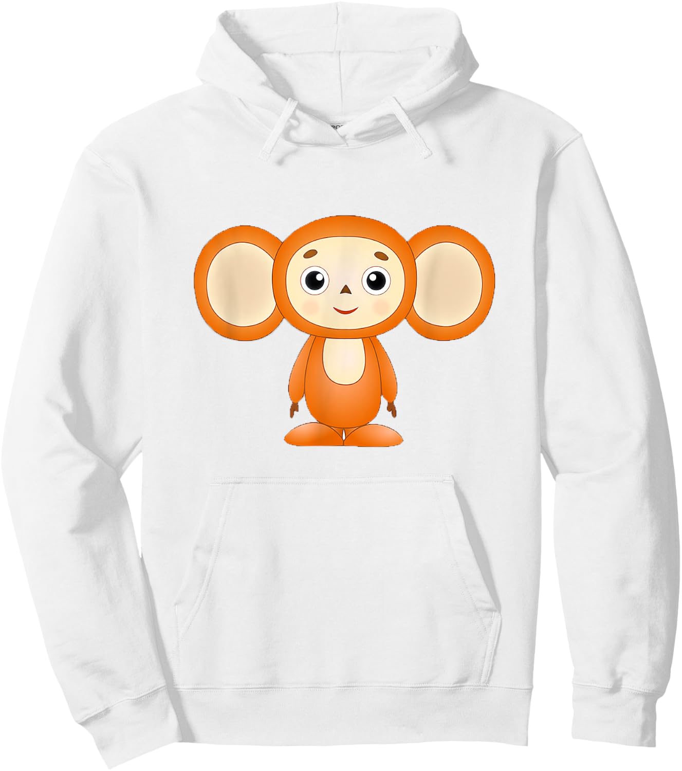 VUV Cheburashka - -Adults, Red, Small, Short Sleeve Hoodie - Hoodie | White