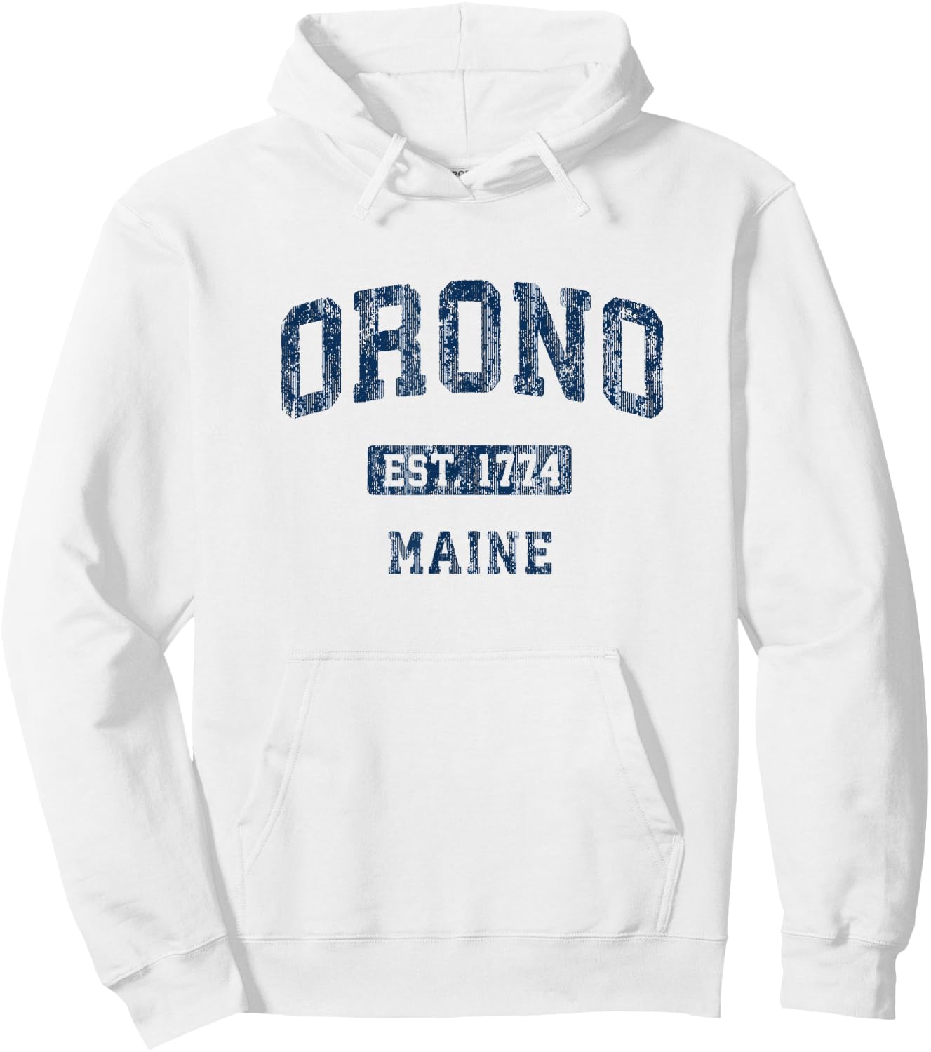 Orono Maine ME Vintage Athletic Sports Design Hoodie - Hoodie | White