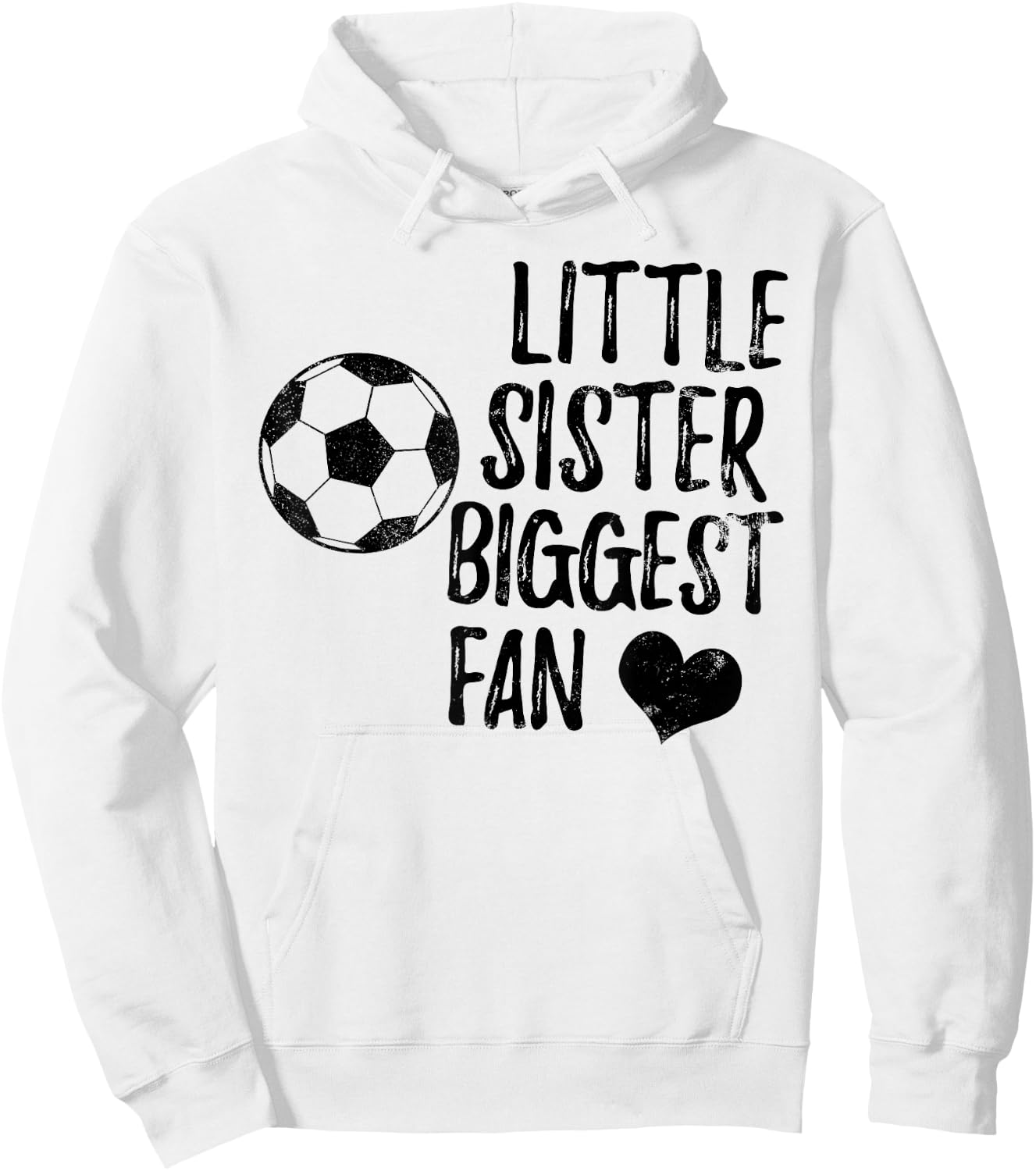 Soccer Sister Shirt Team Football Vintage Girls Boys Hoodie - Hoodie | White
