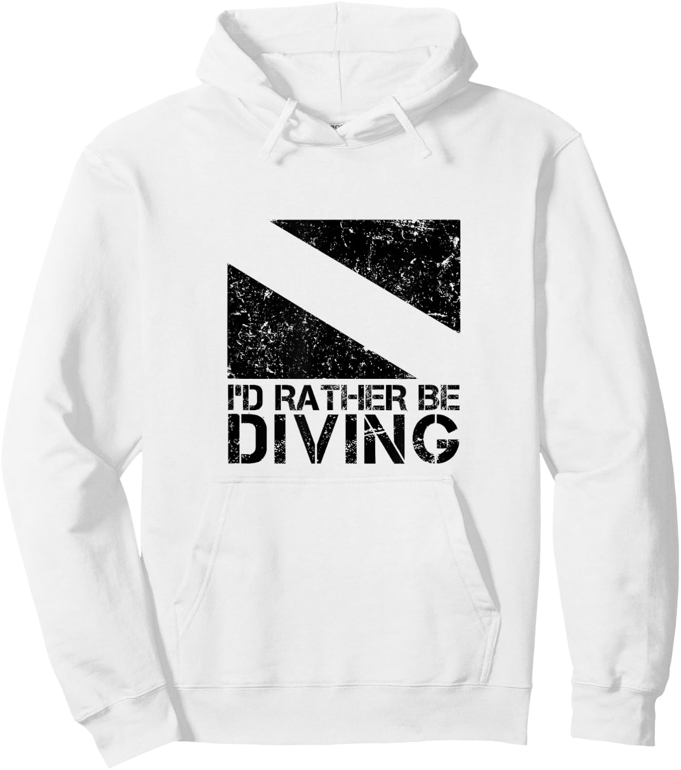 I'd Rather Be Diving Scuba T Shirt Vintage Dive Hoodie - Hoodie | White