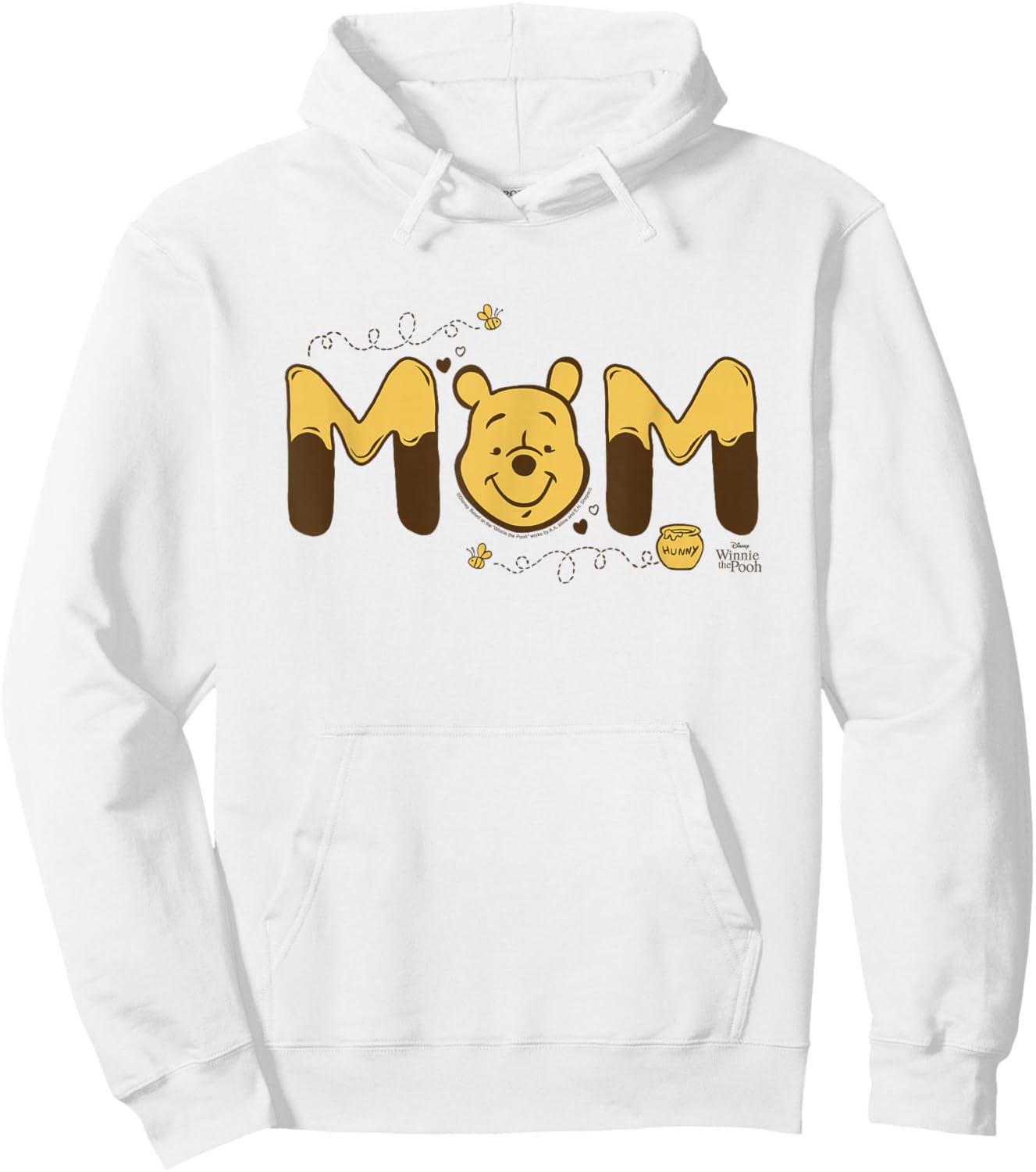 Disney Winnie The Pooh Hunny Mom Mother's Day Hoodie - Hoodie | White
