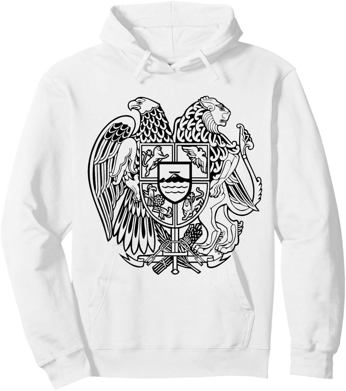 Armenian Coat of Arms Armenia Country Hoodie - Hoodie | White