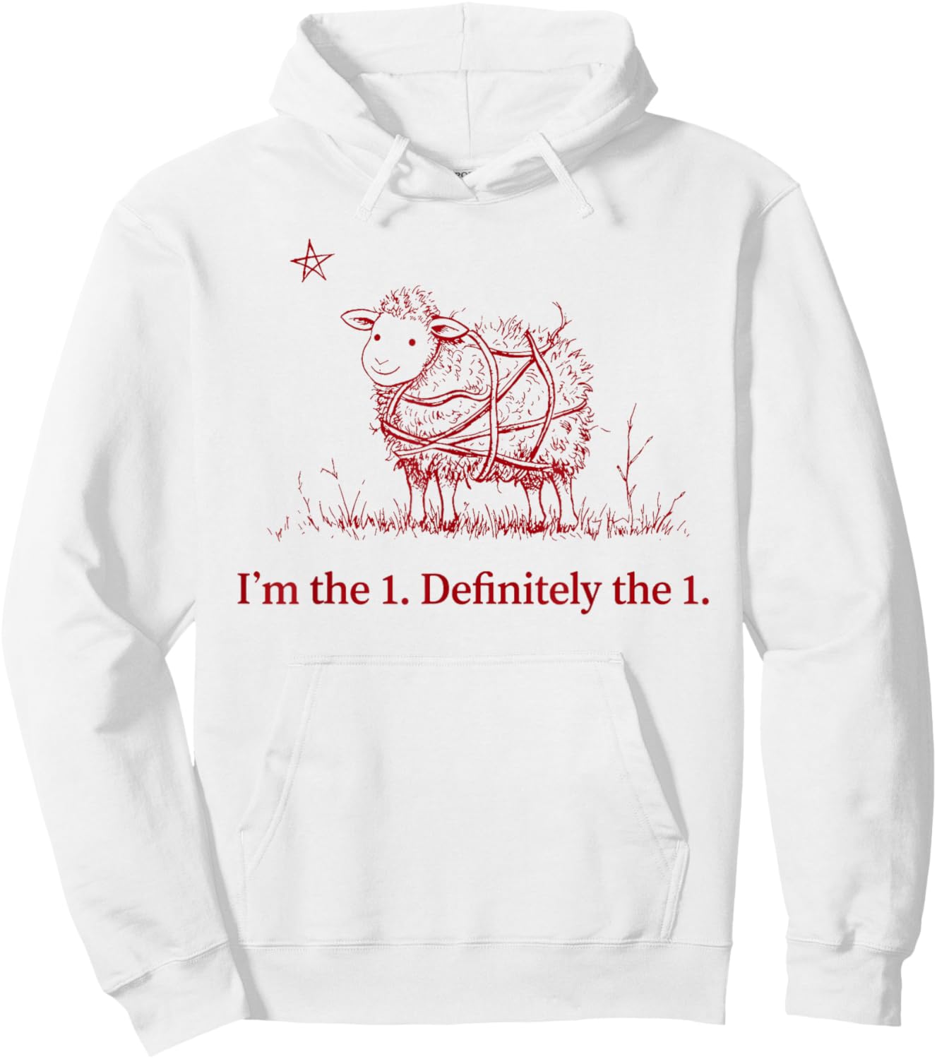I'm The 1 Definitely The 1 Lost Sheep Biblical Parable Hoodie - Hoodie | White