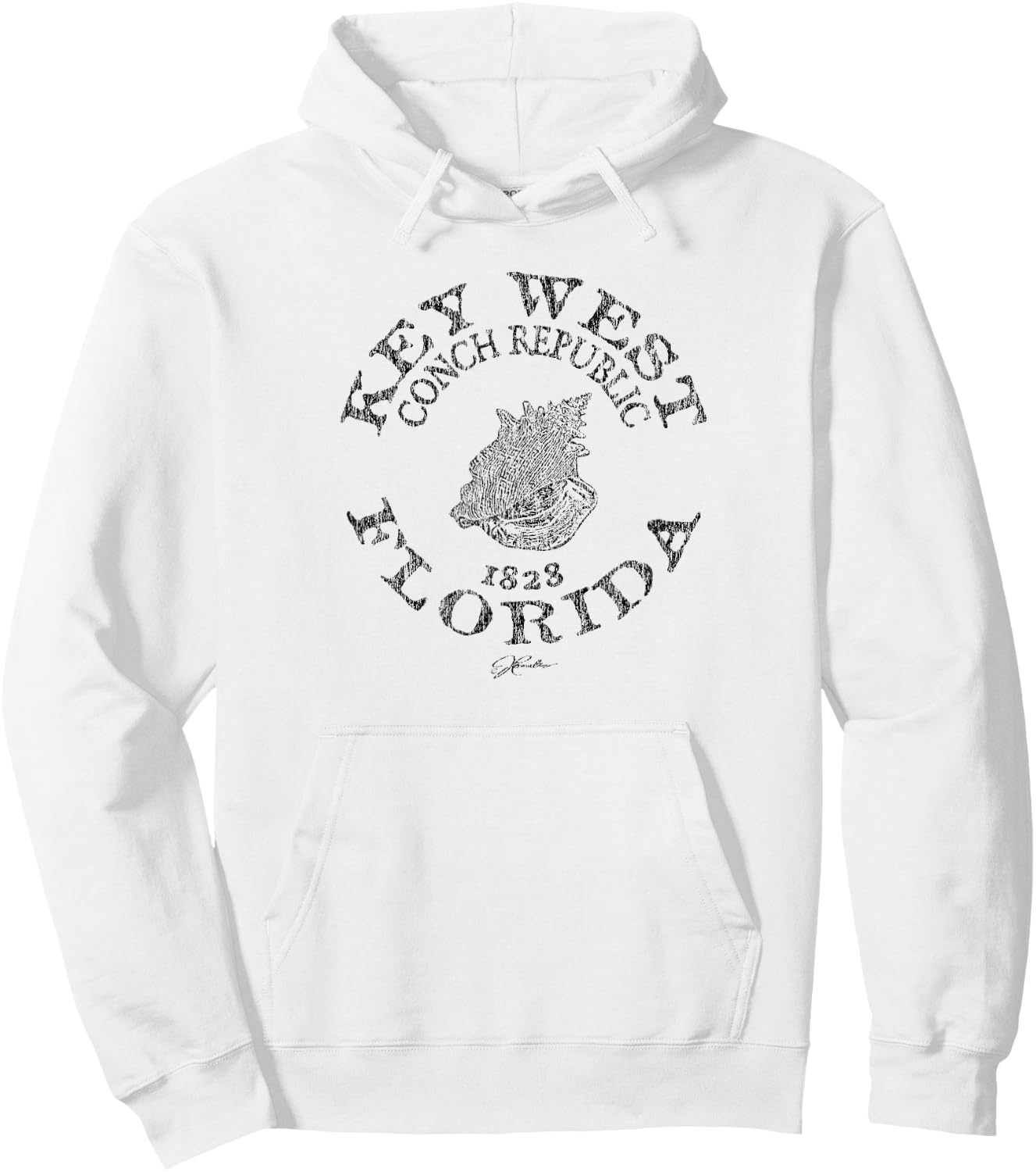 JCombs: Key West, FL, Conch Republic Hoodie - Hoodie | White