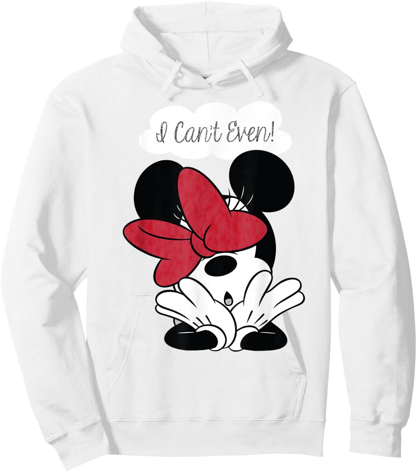 Disney - I Cant Even Minnie Hoodie - Hoodie | White