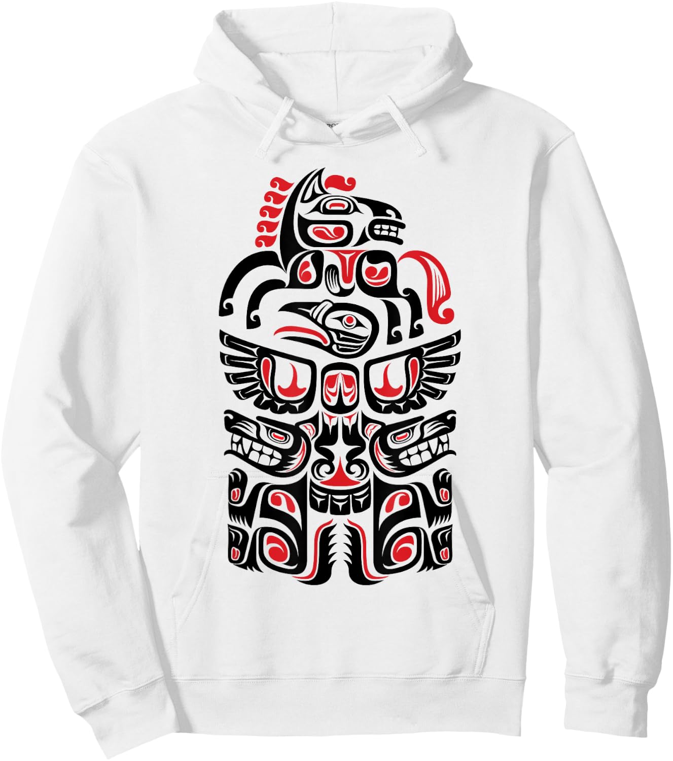 Native American Haida Art Lover Native Indian People Gift Hoodie - Hoodie | White
