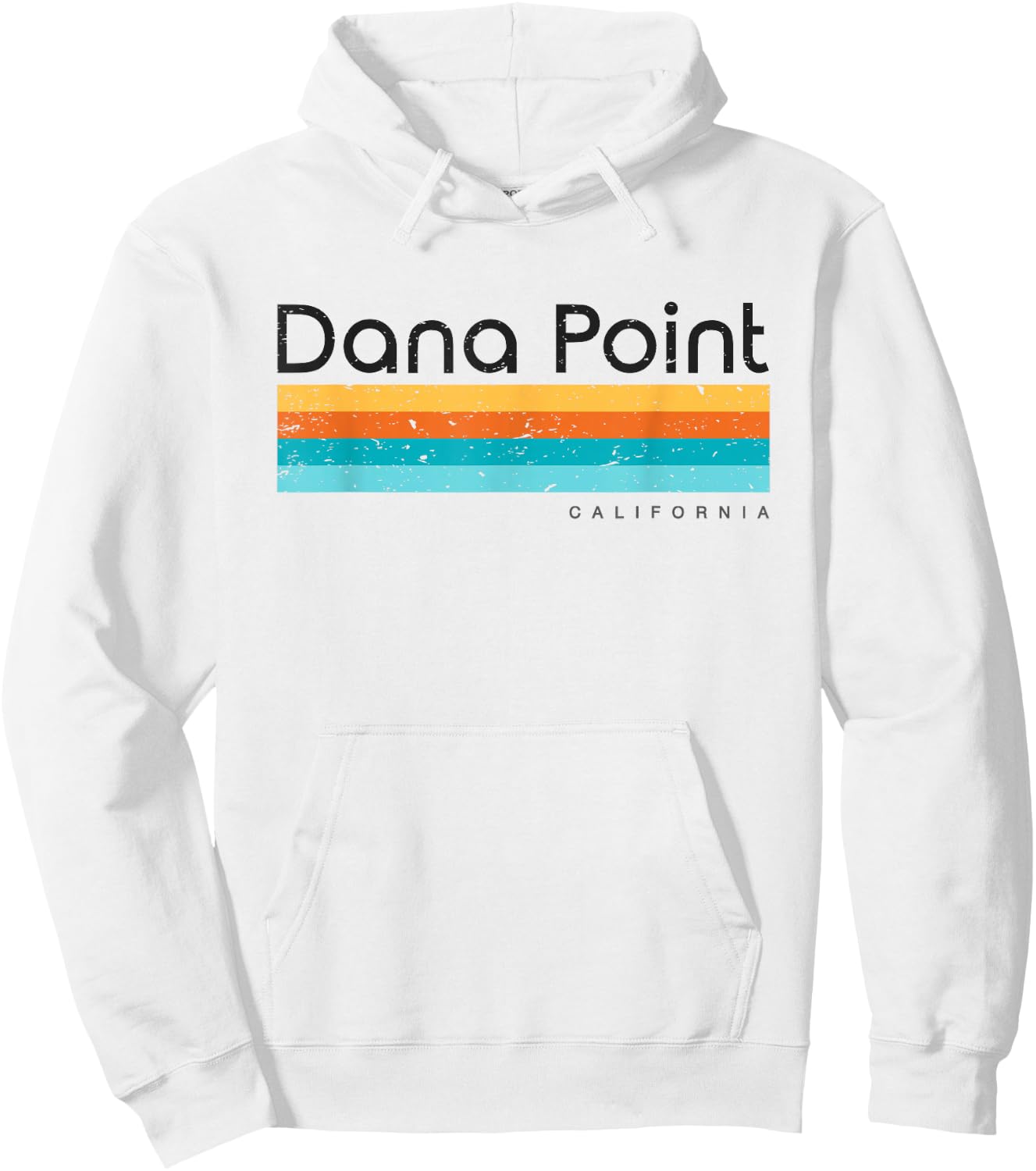 Vintage Dana Point California Retro Design Hoodie - Hoodie | White