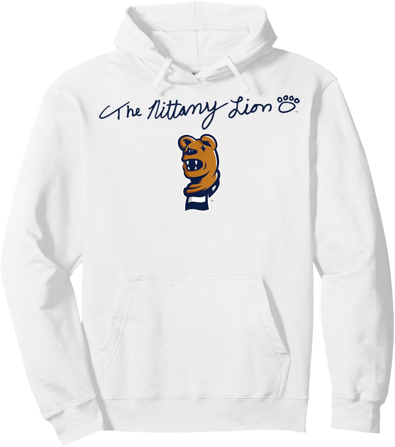 Penn State Nittany Lions Mascot Script Logo Hoodie - Hoodie | White
