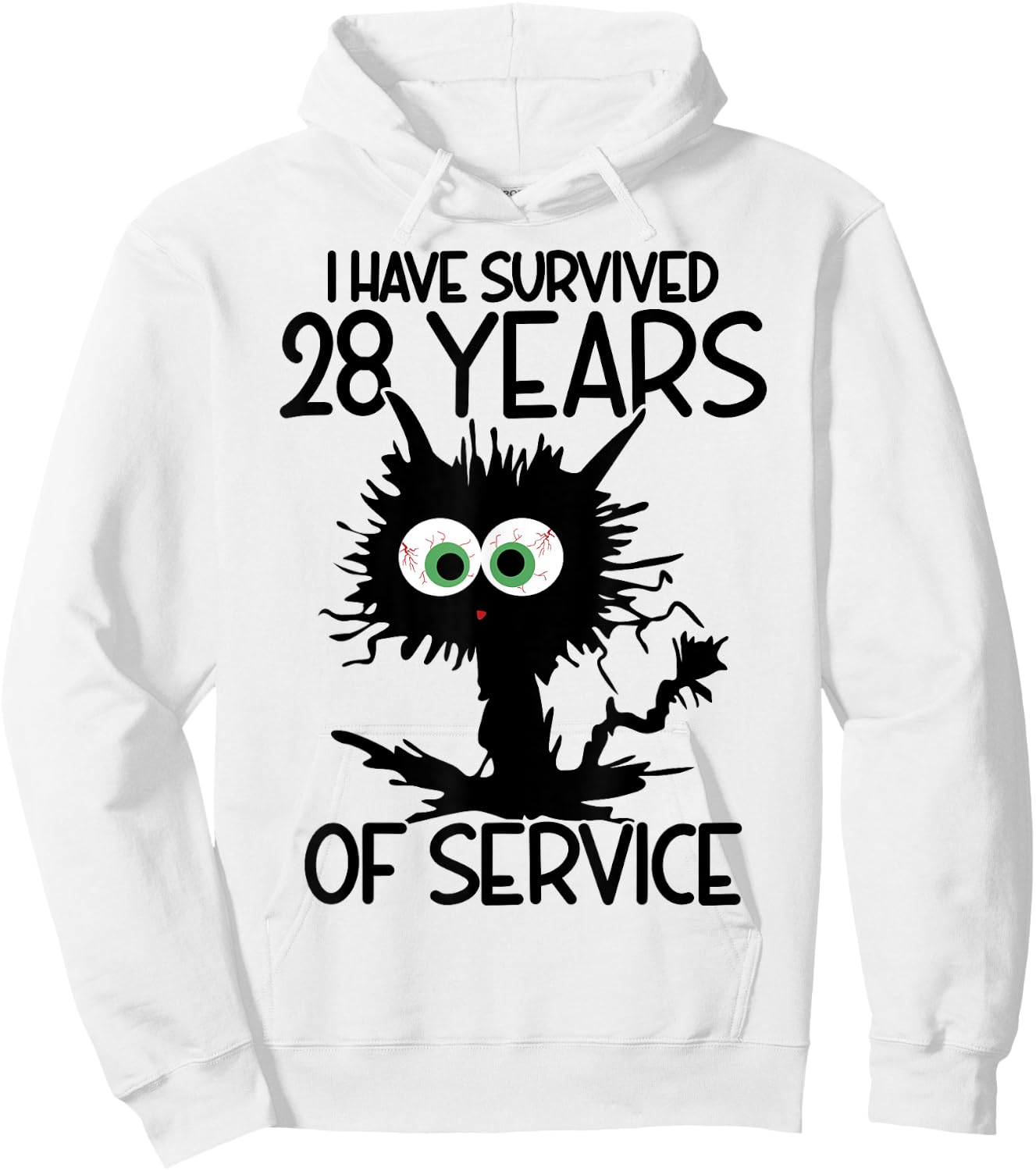 I Have Survived 28 Years Of Of Service Hoodie - Hoodie | White