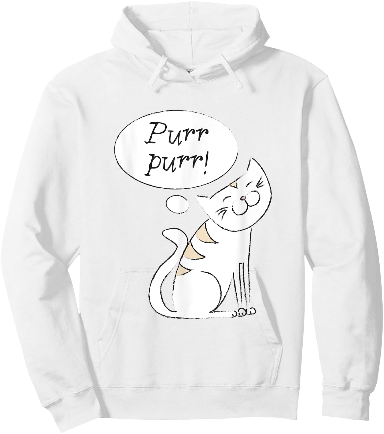 Purr! Cat Kids Hoodie - Hoodie | White