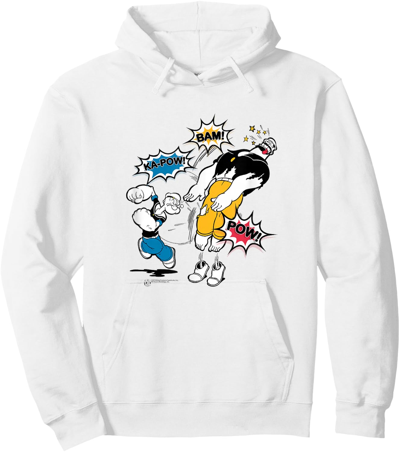 Popeye and Bluto #38971 Hoodie - Hoodie | White