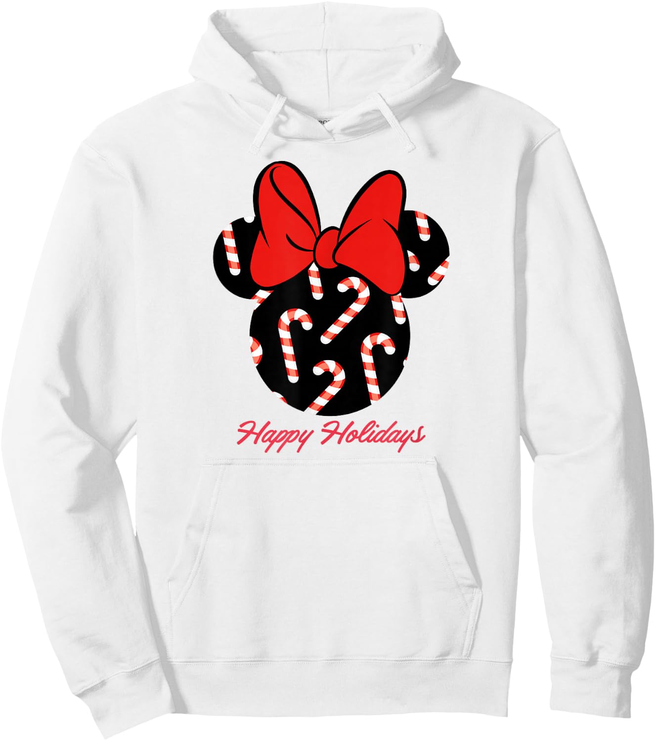 Disney Minnie Candy Canes Holiday Hoodie - Hoodie | White