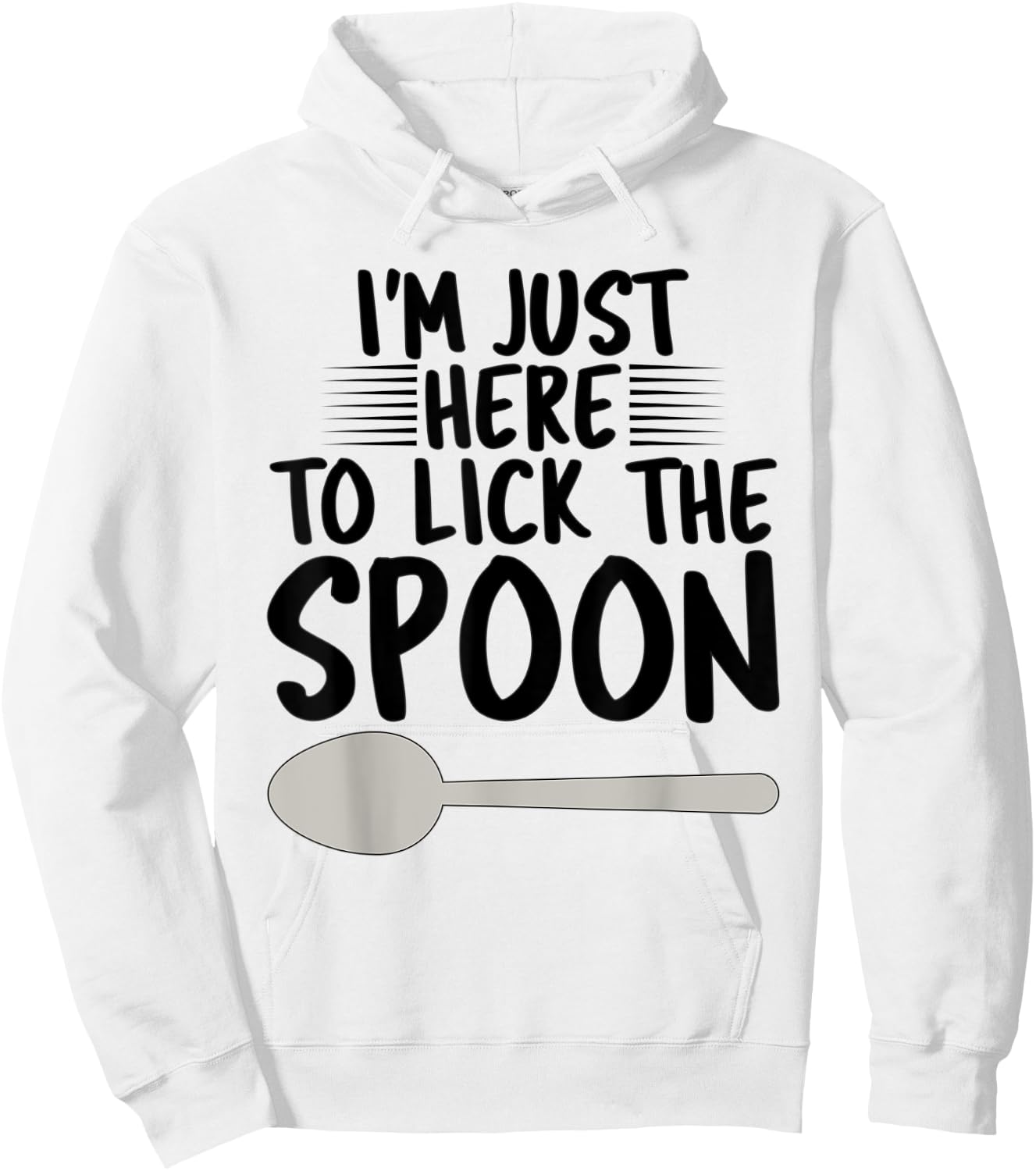 Baker Baking Gifts Women Funny Lick the spoon Hoodie - Hoodie | White