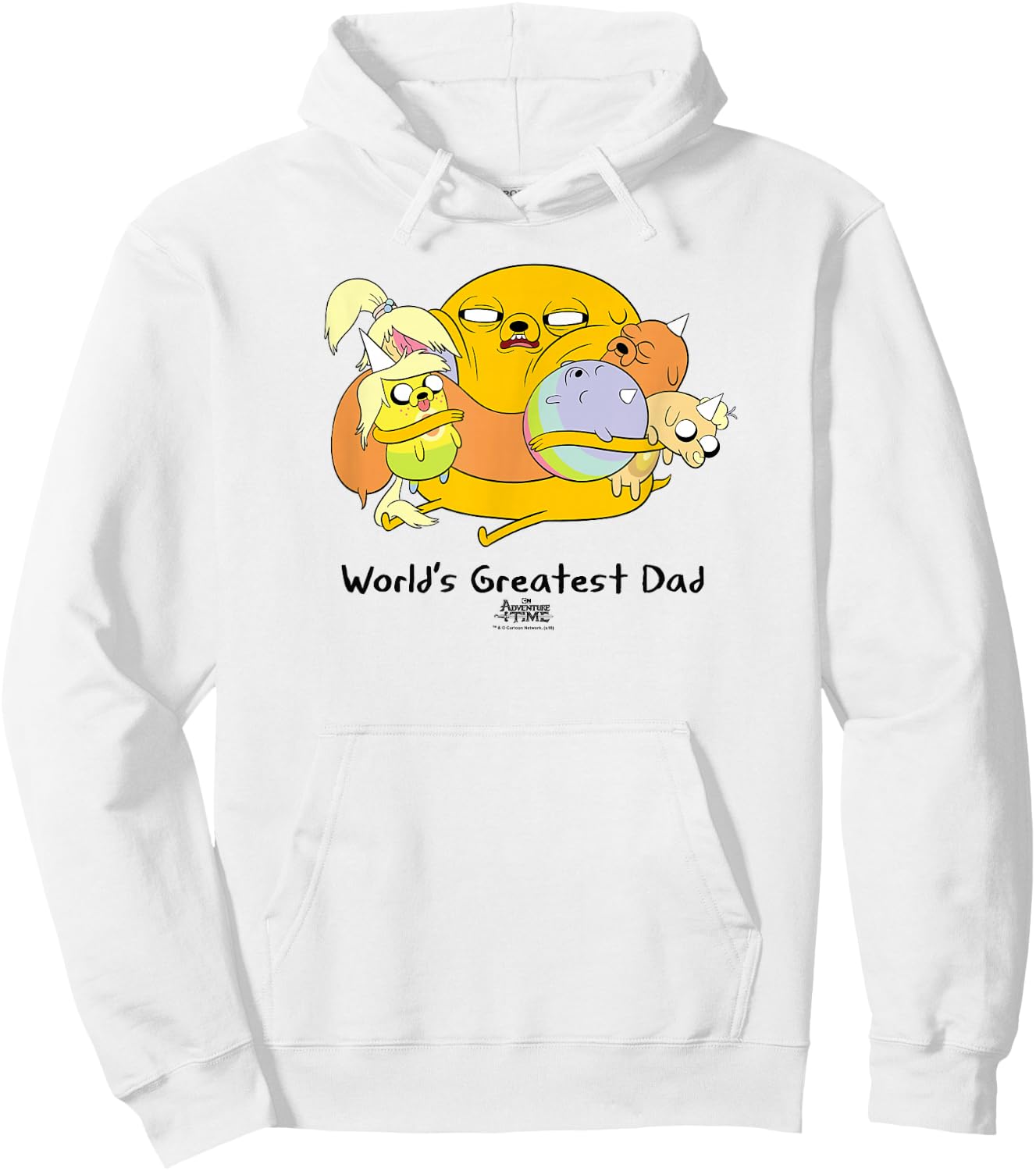 Adventure Time World's Greatest Dad Small Hoodie - Hoodie | White