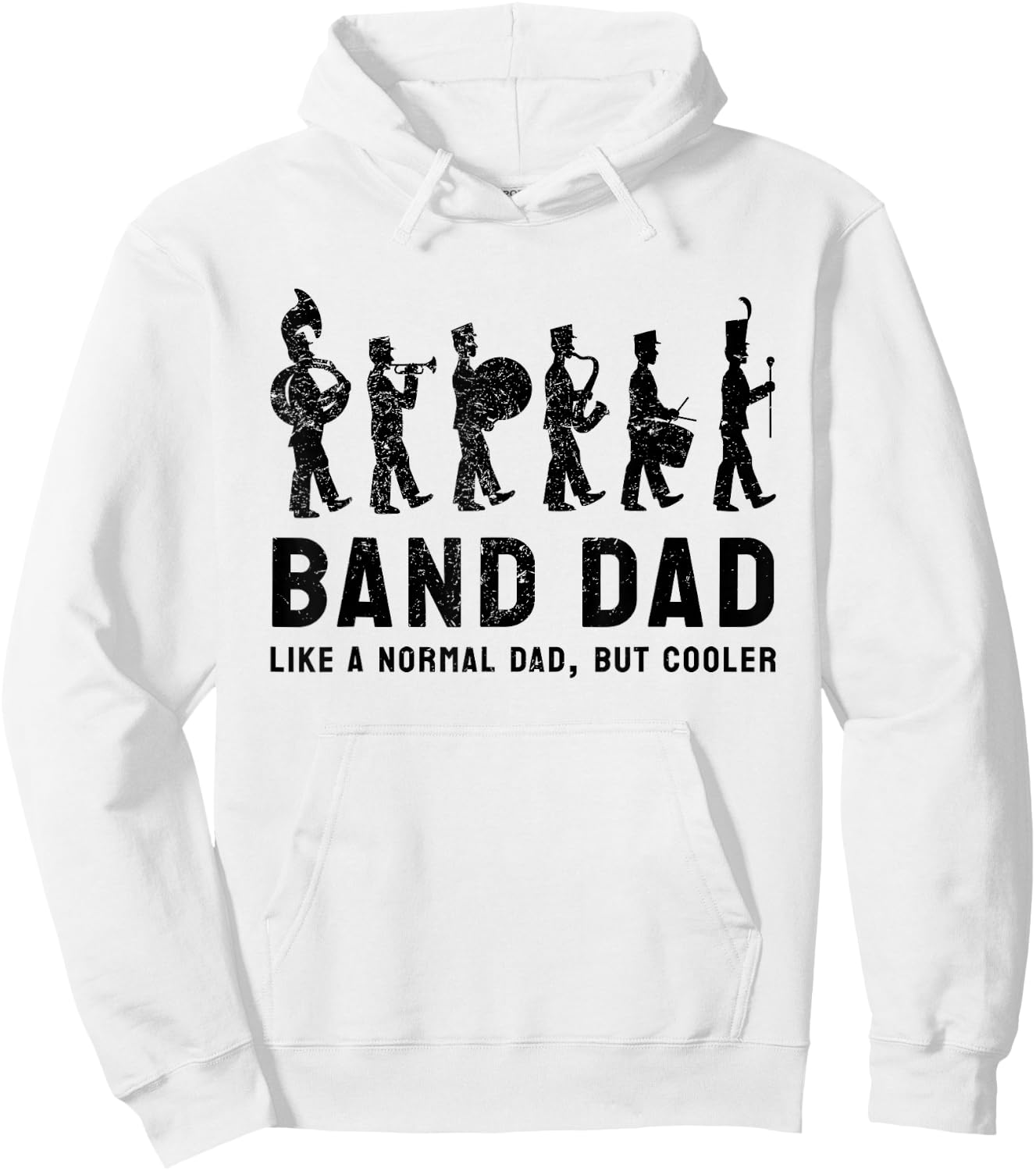 Marching Band Dad Definition Hoodie - Hoodie | White