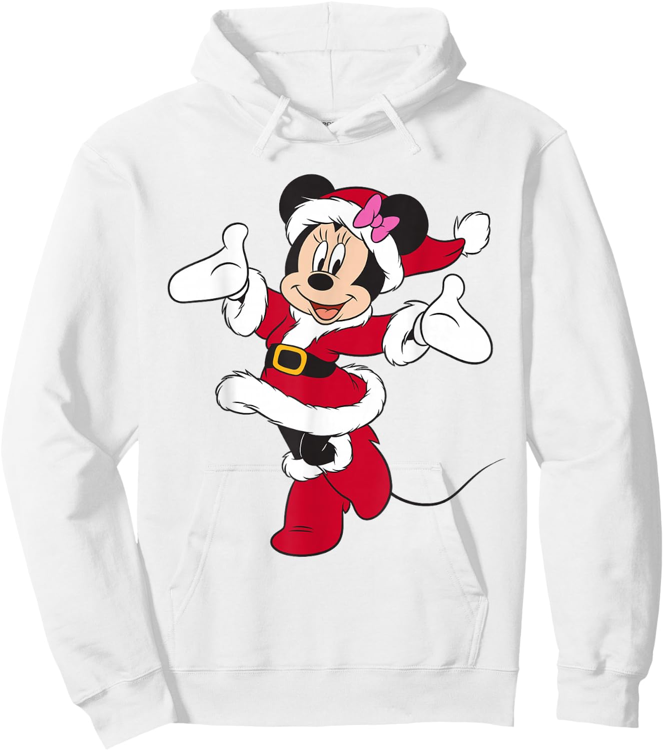Disney Santa Minnie Mouse Holiday Hoodie - Hoodie | White