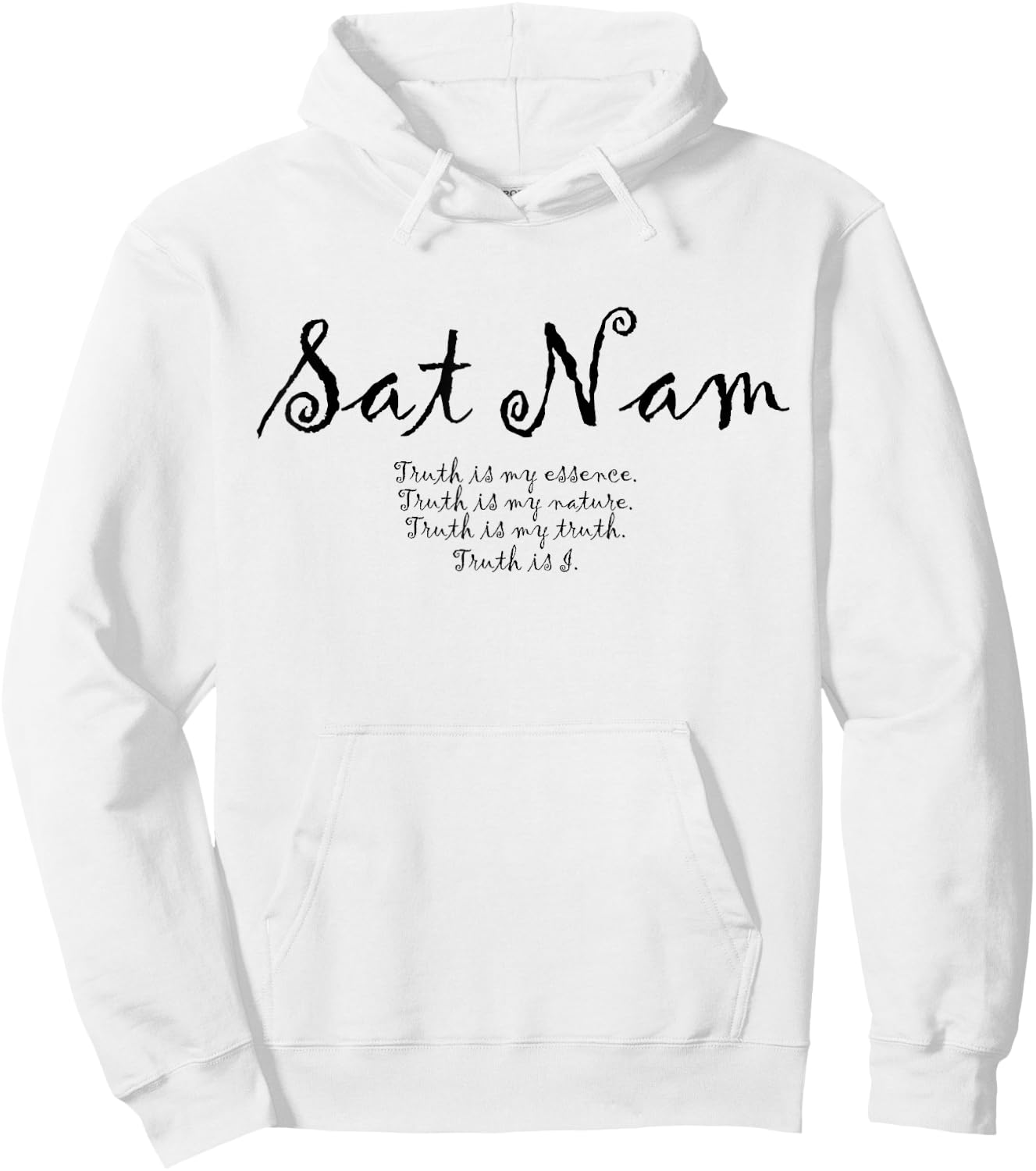 Sat Nam Affirmations Meditation Kundalini Yoga Hoodie - Hoodie | White