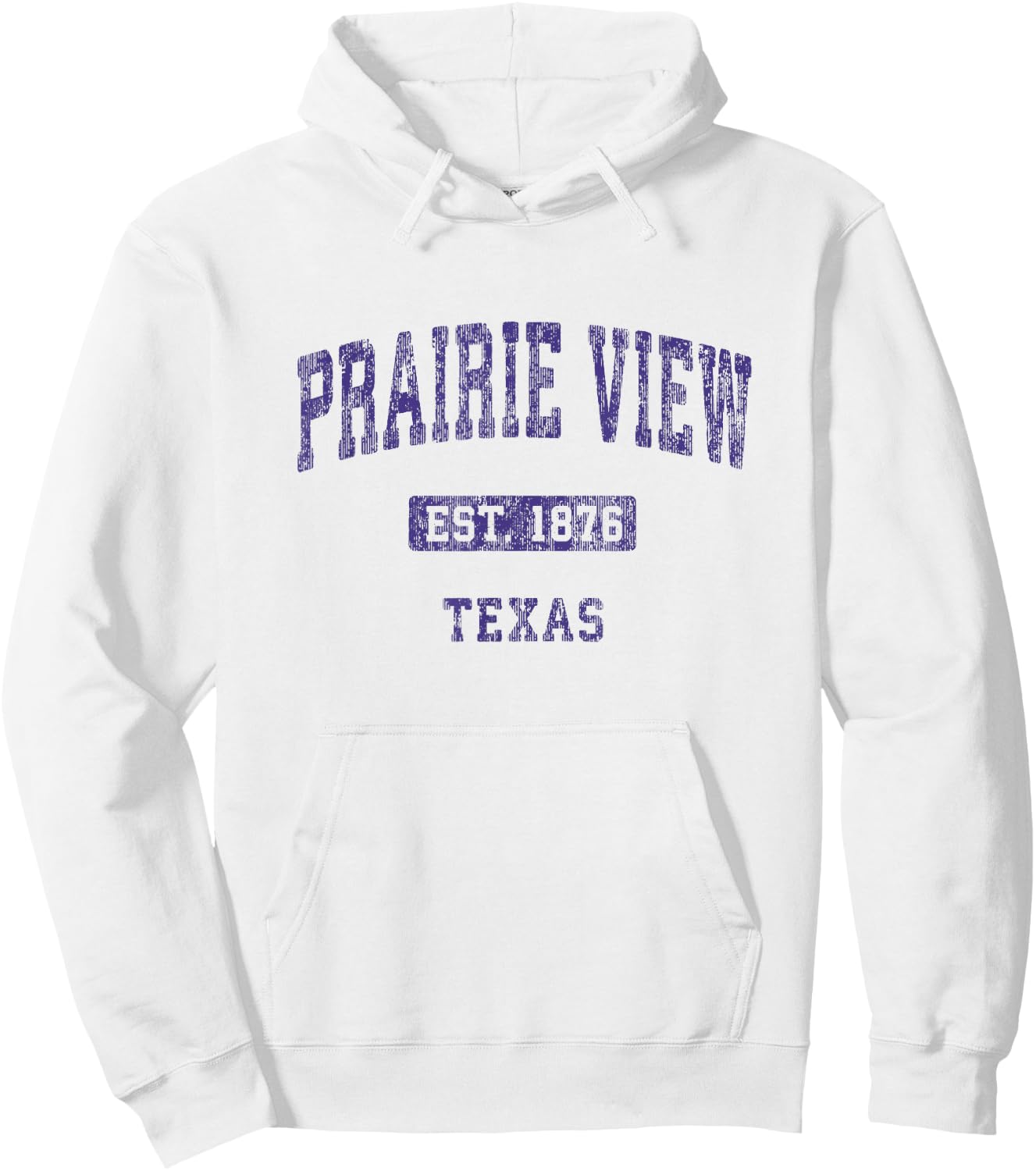 Prairie View Texas TX Vintage Athletic Sports Design Hoodie - Hoodie | White