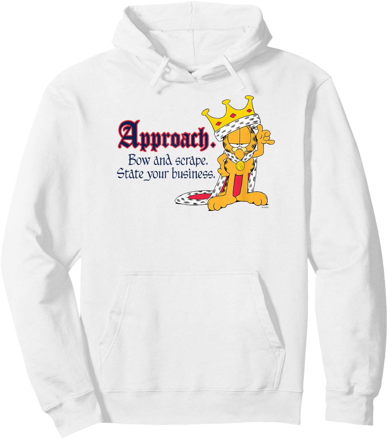Garfield State Your Business Hoodie - Hoodie | White