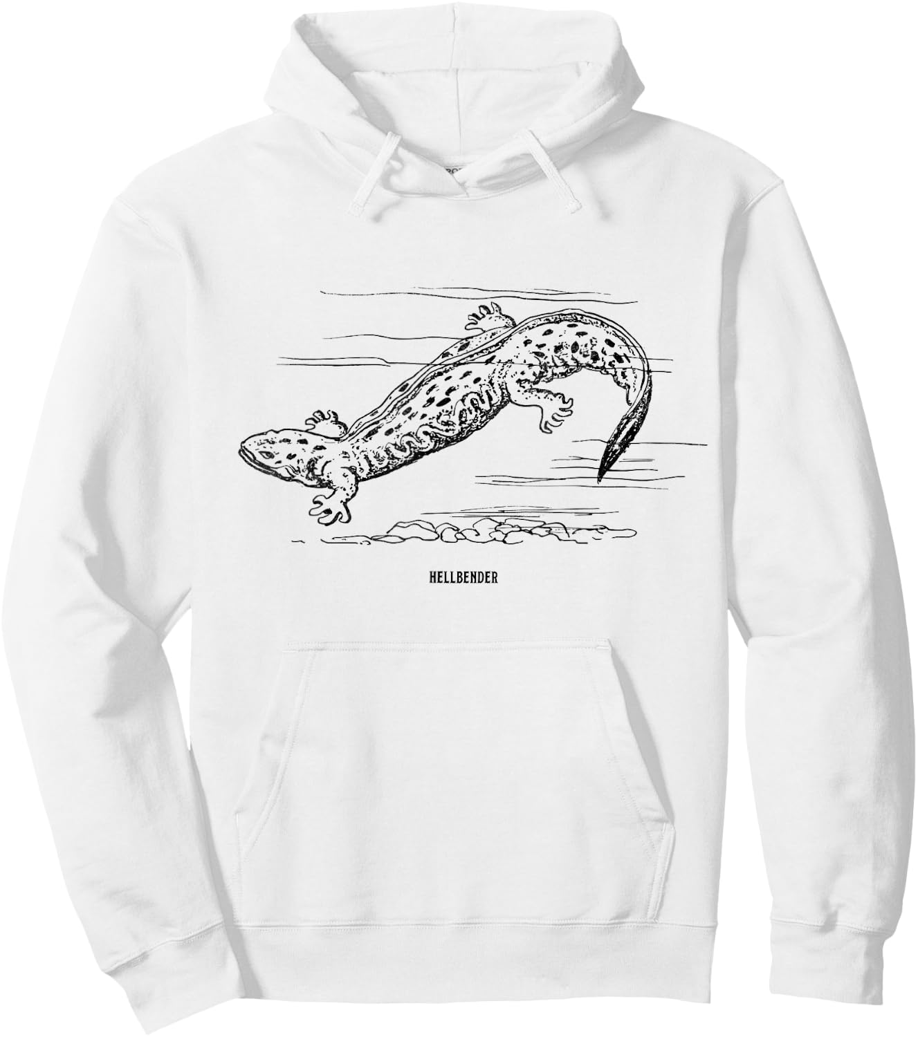 Cute Hellbender Shirt Love Herpetology Student Geek Gift Hoodie - Hoodie | White