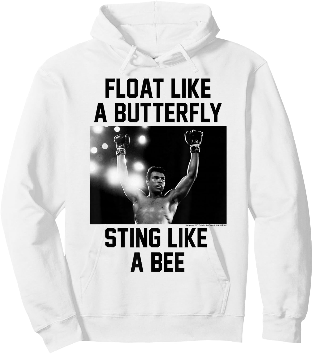 Muhammad Ali Float Like A Butterfly Sting Like a Bee Hoodie - Hoodie | White