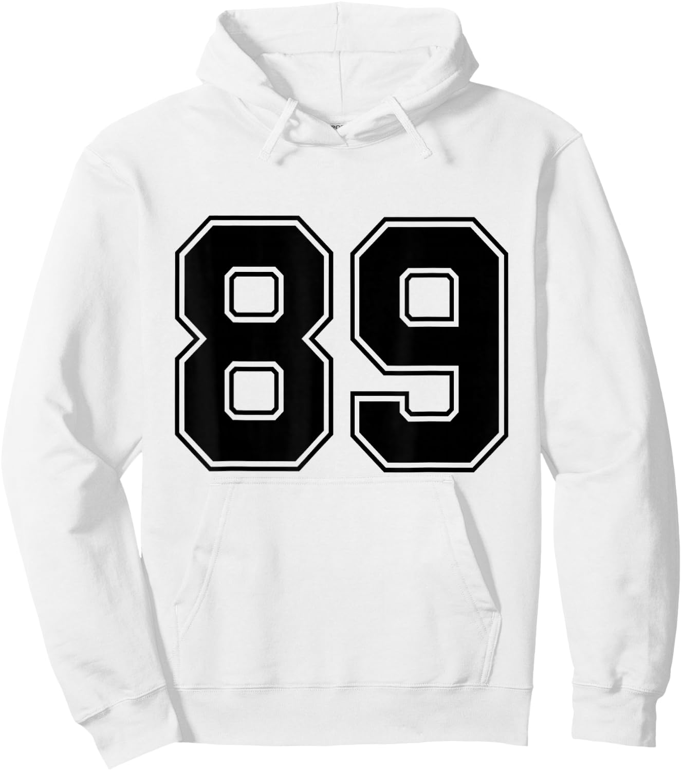 #89 Number 89 Sports. Jersey My Favorite Player #89 Hoodie - Hoodie | White