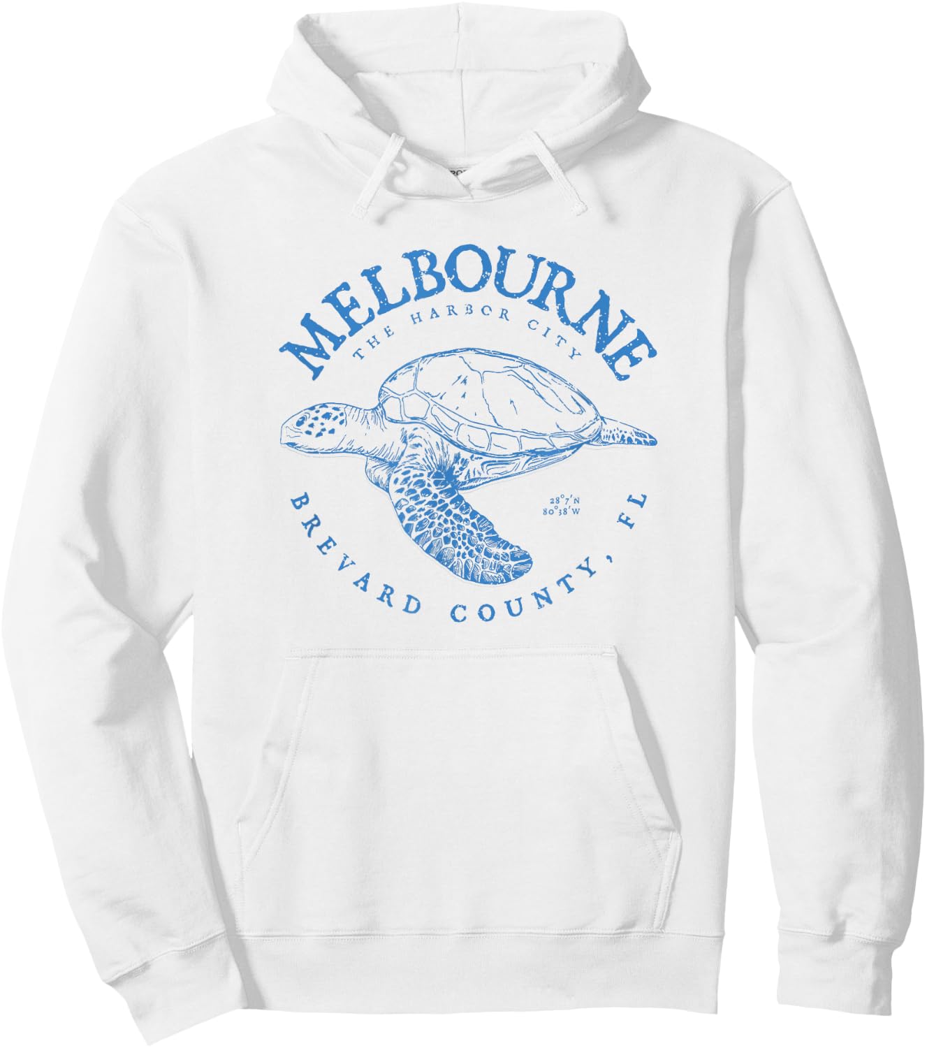 Loggerhead Melbourne Turtle Gift Florida and Palm Bay Hoodie - Hoodie | White