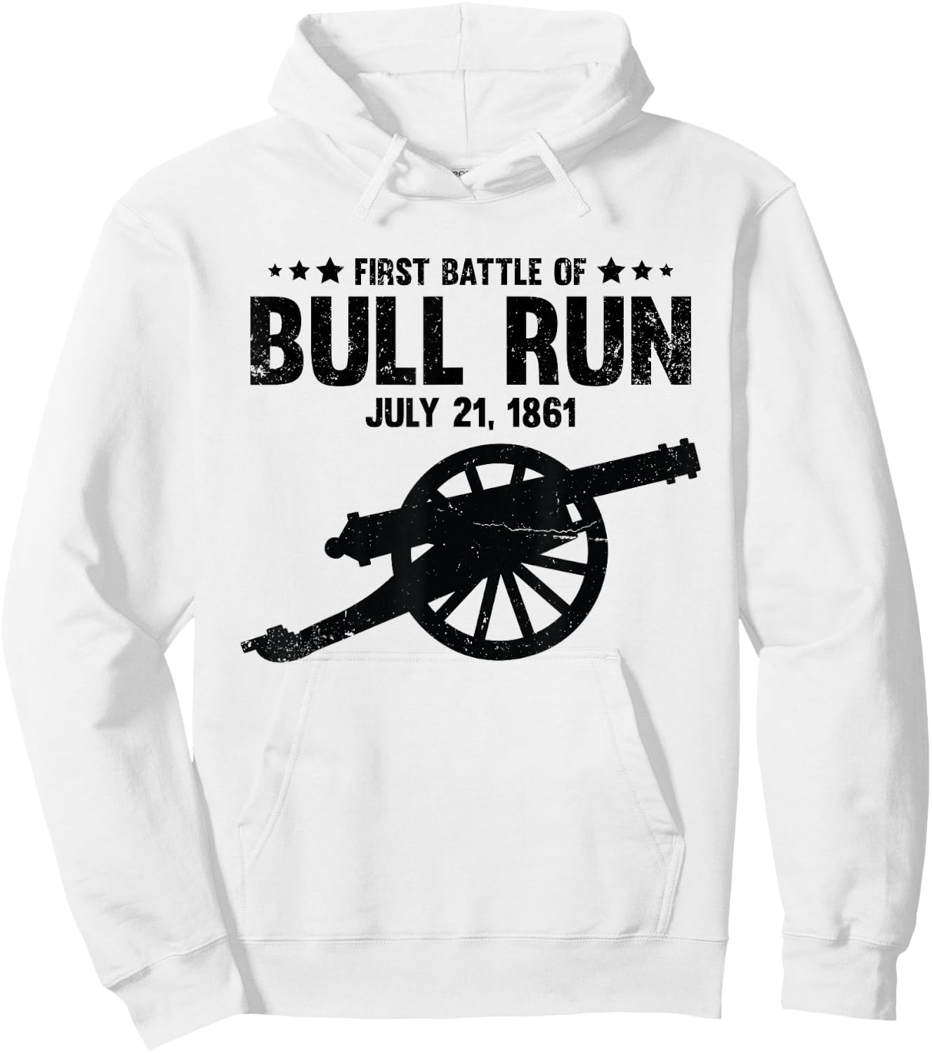 Civil War Battle of Bull Run Manassas National Battlefield Hoodie - Hoodie | White