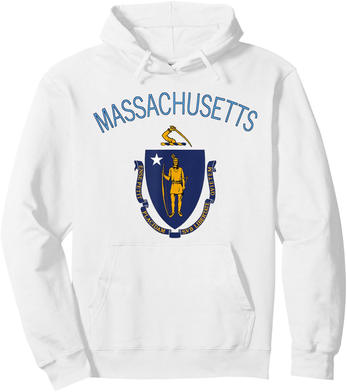 State of Massachusetts Flag - THE Bay State Boston Salem Hoodie - Hoodie | White