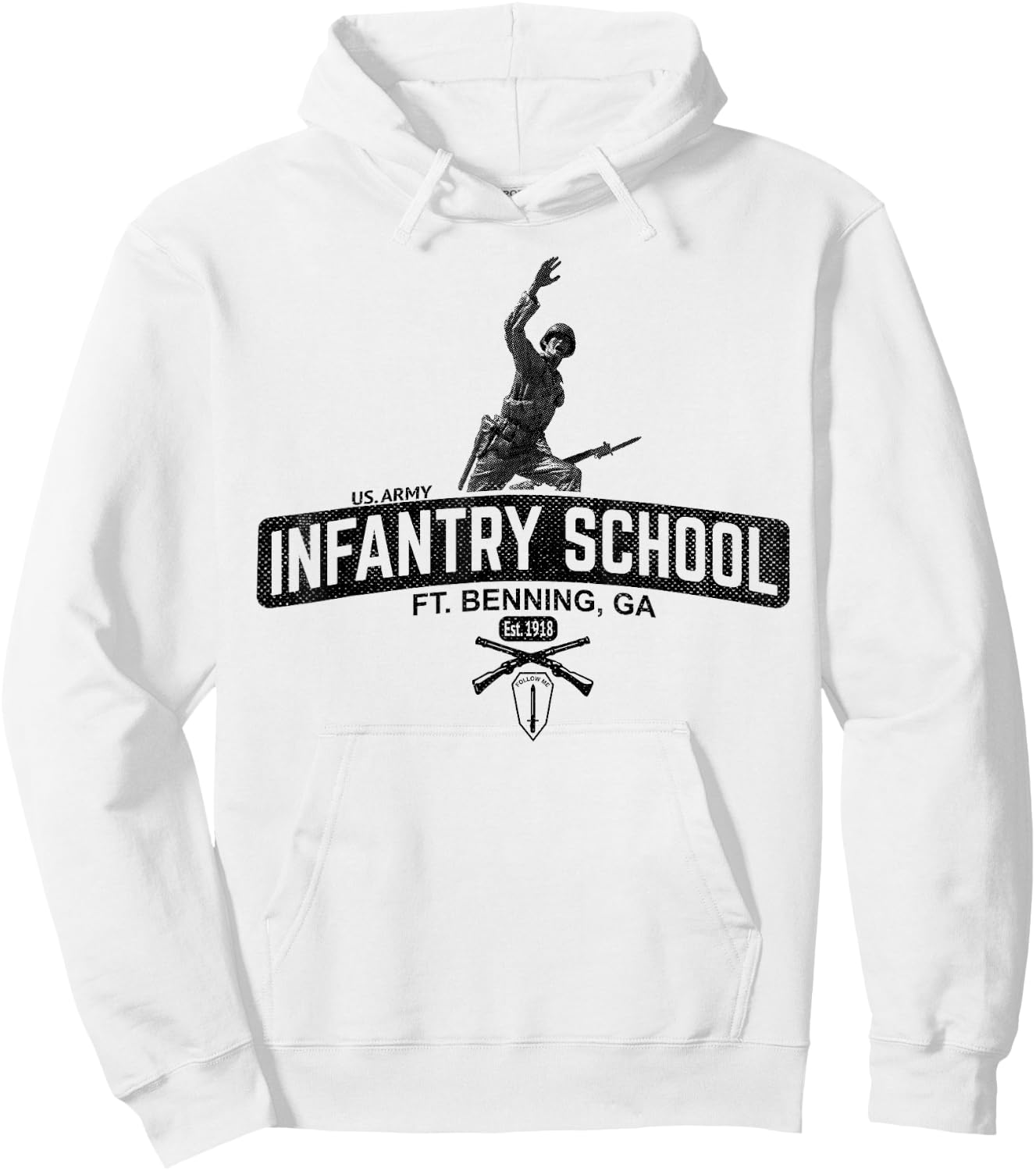 Army Infantry School - Fort Benning Hoodie - Hoodie | White