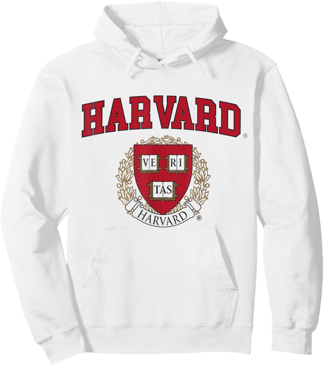 Harvard University Crimson | Official NCAA Merch | NCAFHRV06 Hoodie - Hoodie | White