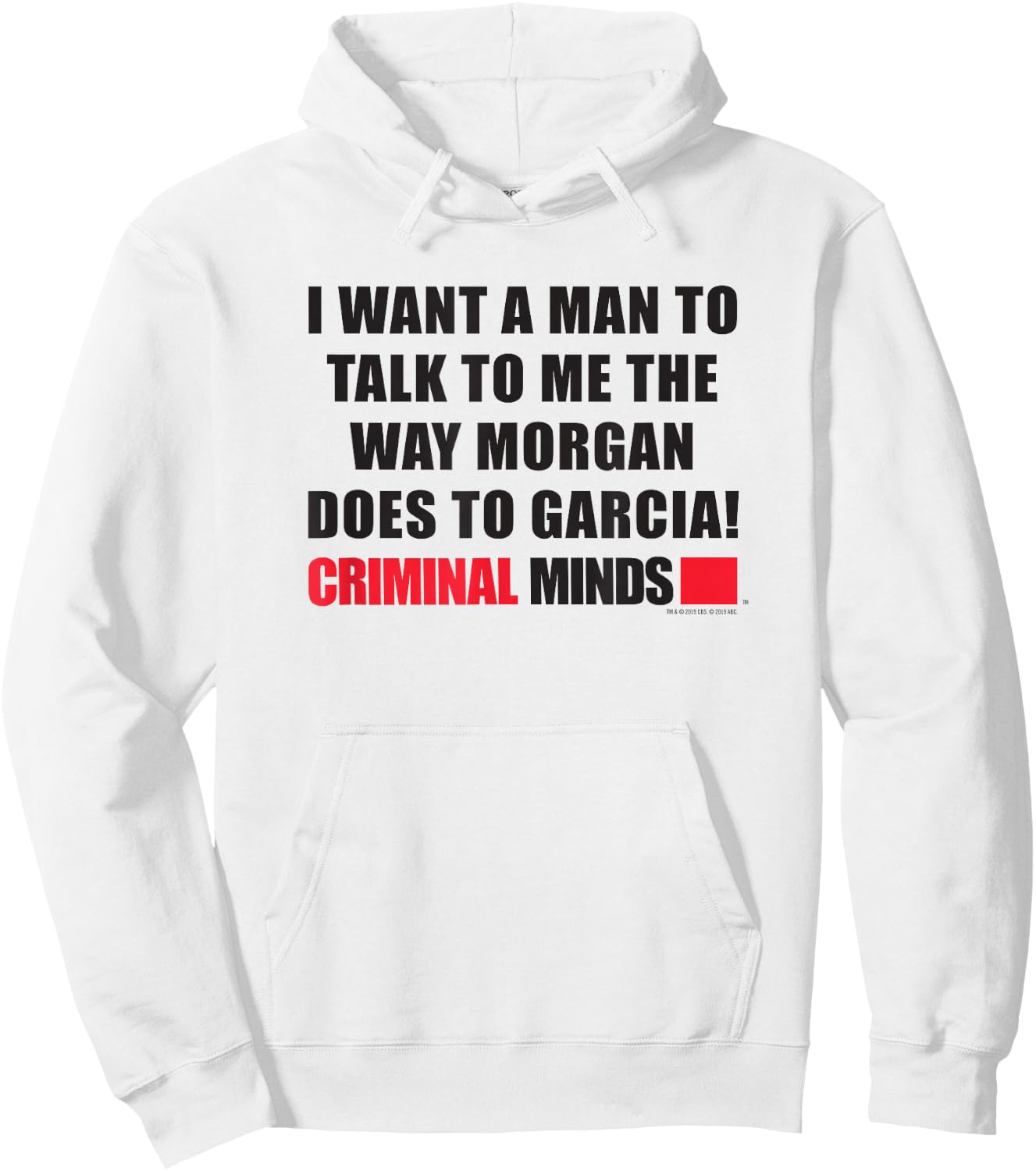 Criminal Minds Morgan and Garcia Hoodie - Hoodie | White