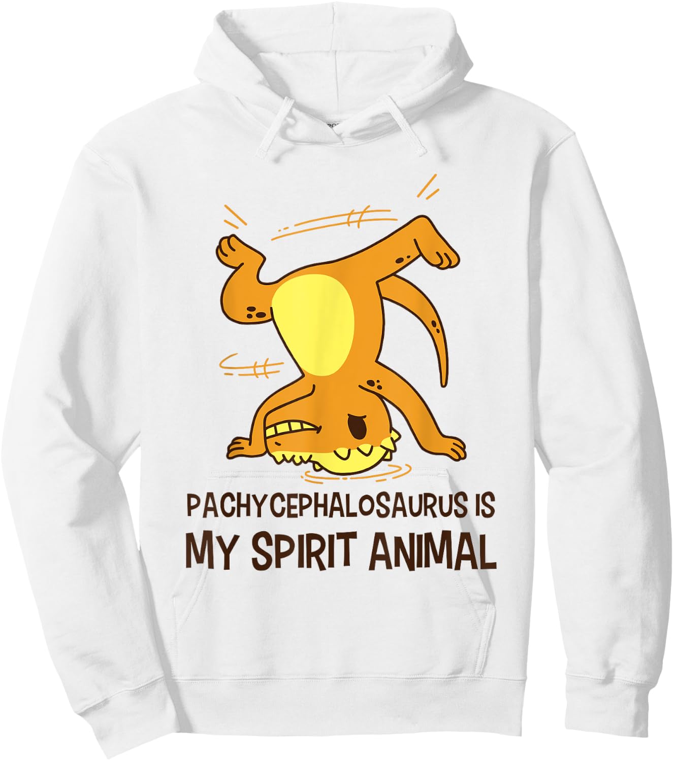 Pachycephalosaurus Is My Spirit Animal Dinosaur Hoodie - Hoodie | White