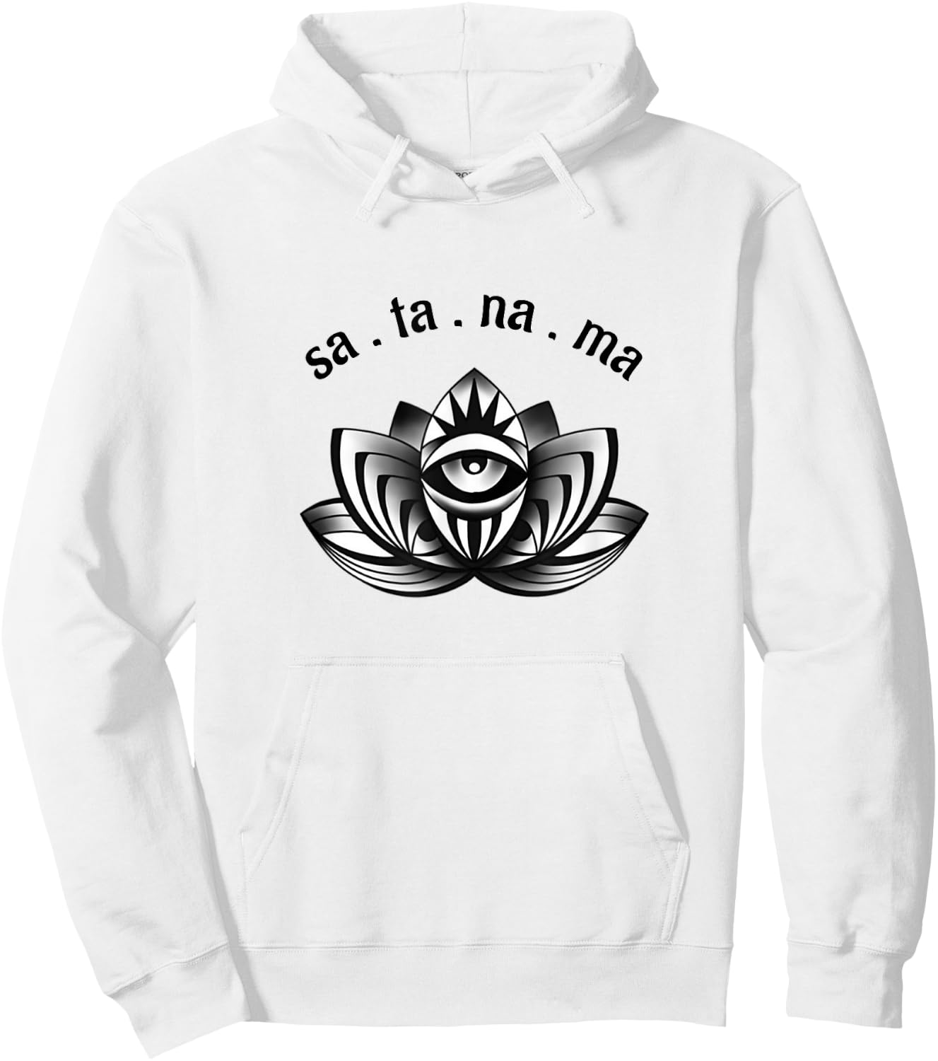 Kundalini Yoga Lotus Flower Pose Kirtan Kriya Mantra Hoodie - Hoodie | White